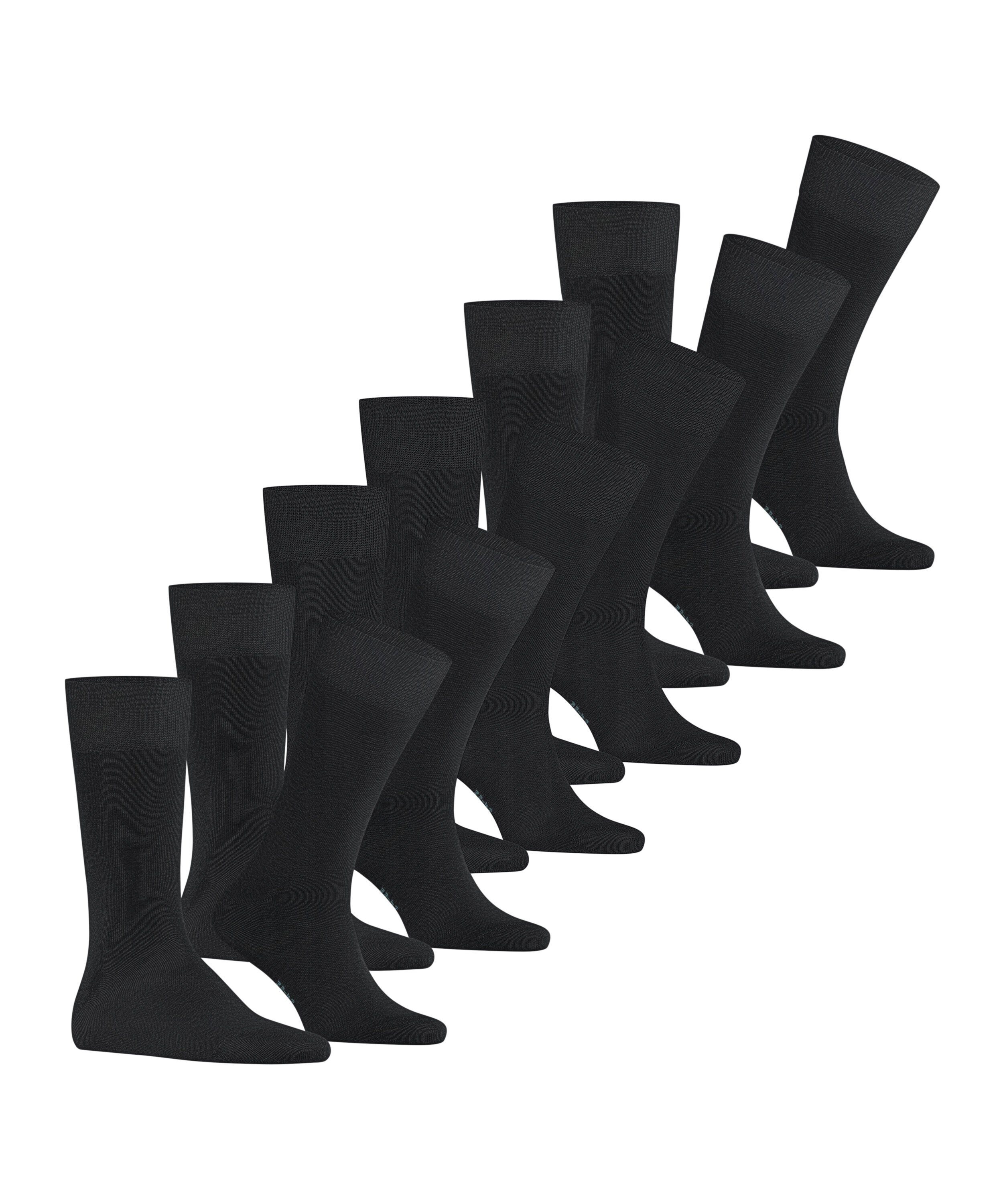 Socken (3000) FALKE (6-Paar) 6-Pack black Happy