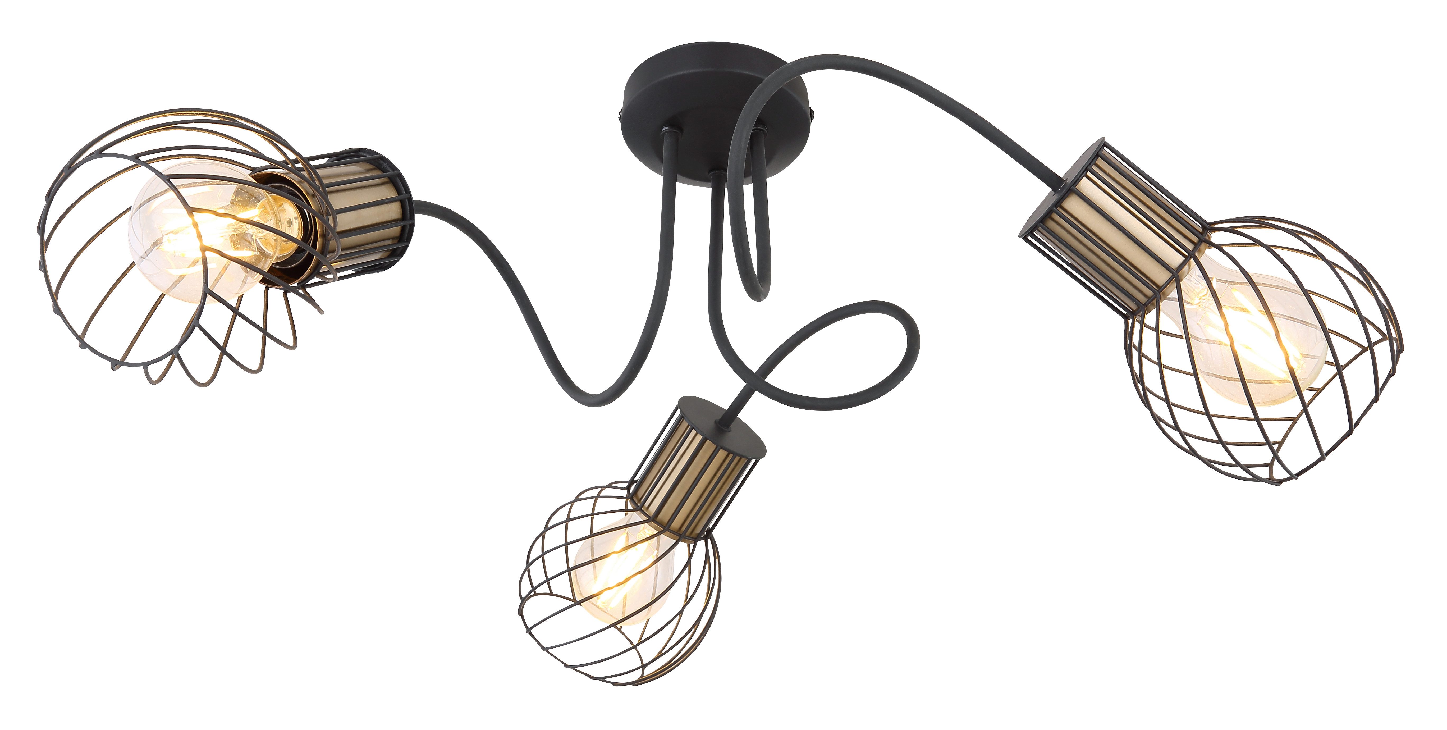 GLOBO LIGHTING Deckenleuchte ARGUSTO, ohne Leuchtmittel, Deckenlampe/Wohnzimmer/Schlafzimmer/modern