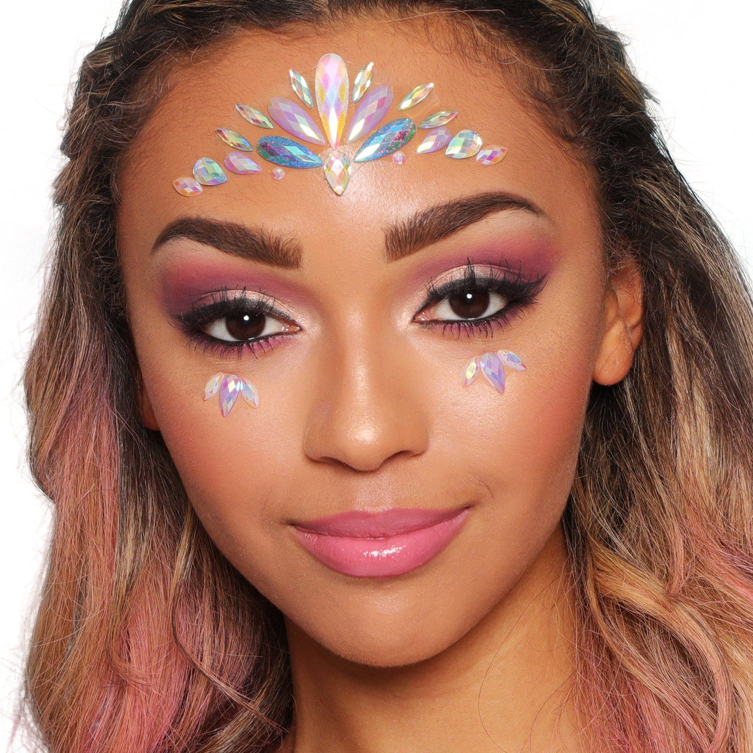 PaintGlow Strass-Tattoo Face Jewels 'Unicorn Dreams' - Selbstklebende Glit