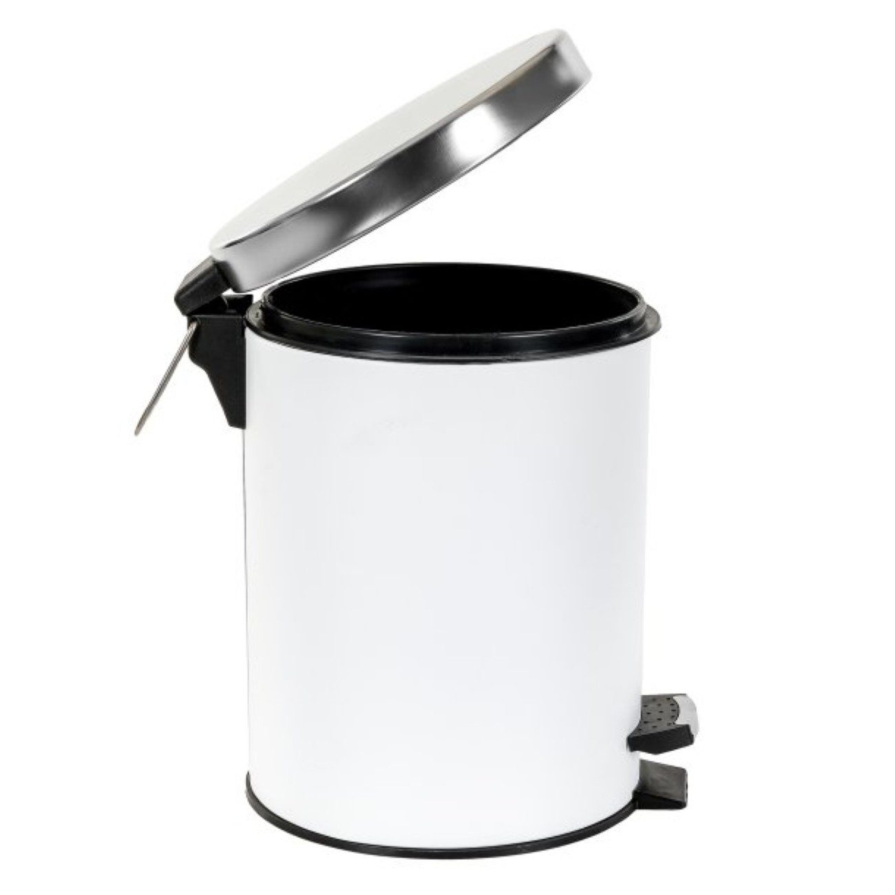 axentia Kosmetikeimer Verona, Treteimer mit Edelstahldeckel & Fußpedal - 5 L