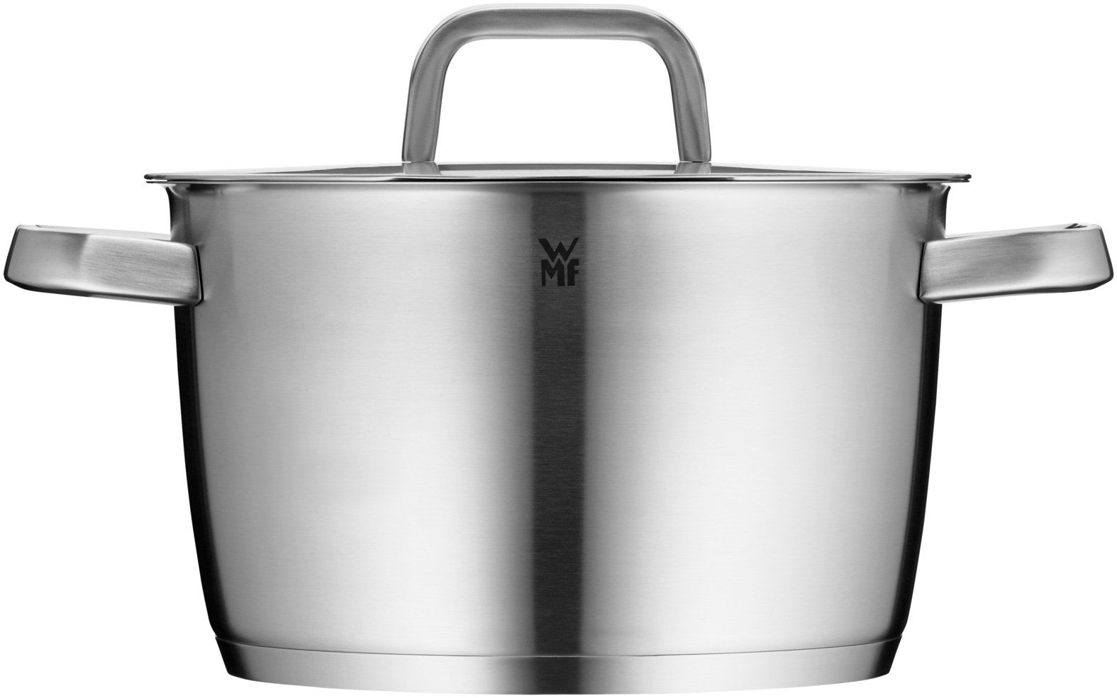 WMF Fleischtopf Iconic Kochtopf mit Deckel, 22 cm, Cromargan Edelstahl rostfrei 18/10 (1-tlg), TransTherm-Allherdboden