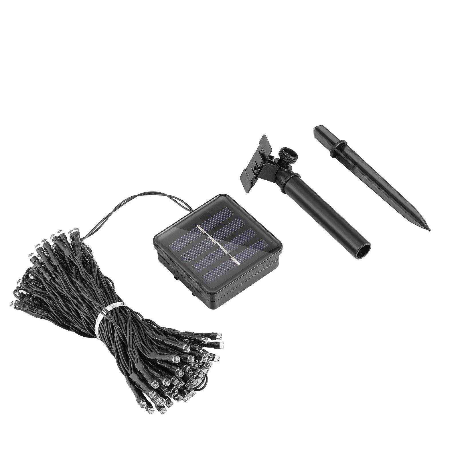 LETGOSPT LED Solarleuchte 200/ LED Wasserdicht, 12m/22m ‎Kaltweiß, Solarleuchte, Garten 8 Lichtervorhang Solarlampen Bunt, Innen mit 100 Modi, Lichterkette Außen LED Solar Wasserdicht, IP65 LEDs Deko integriert, Warmweiß, fest