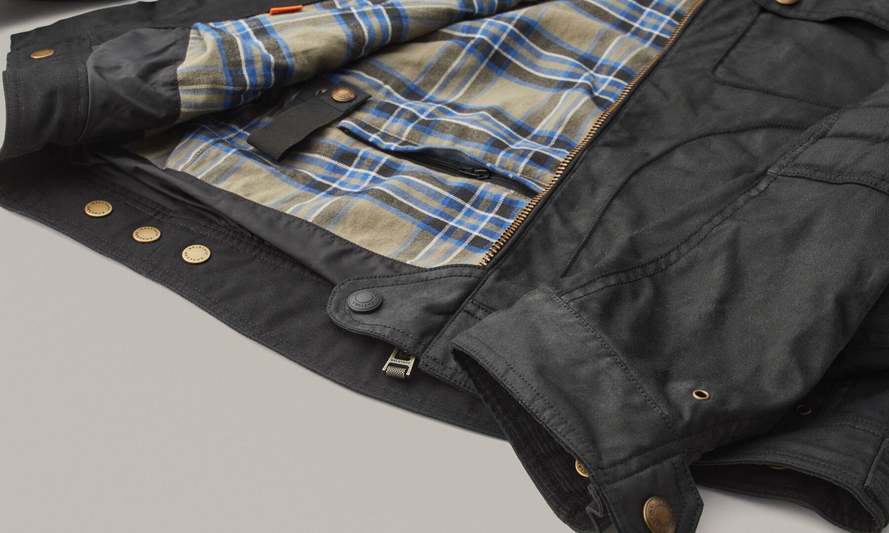 Belstaff Motorradjacke Roberts Motorrad Wachsjacke