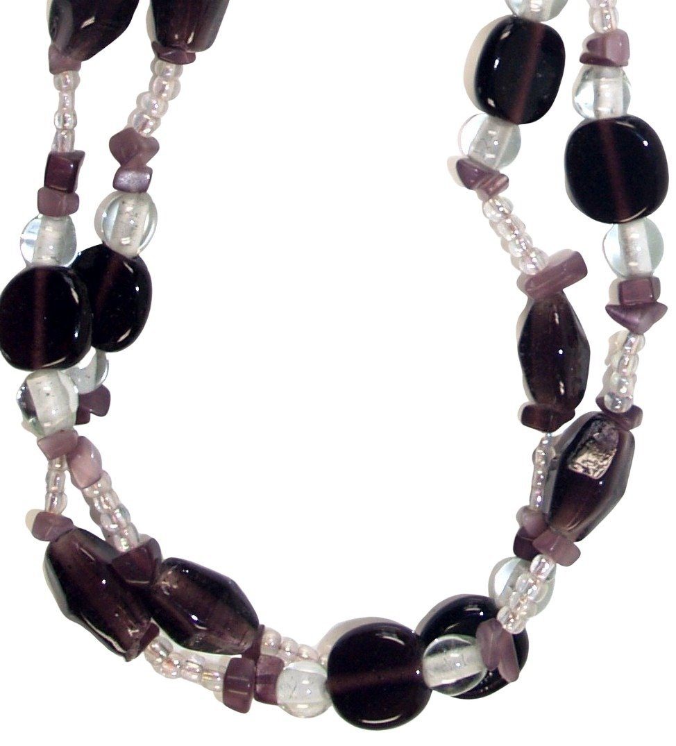 Guru-Shop Perlenkette Modeschmuck, Boho Perlenkette - Modell 13