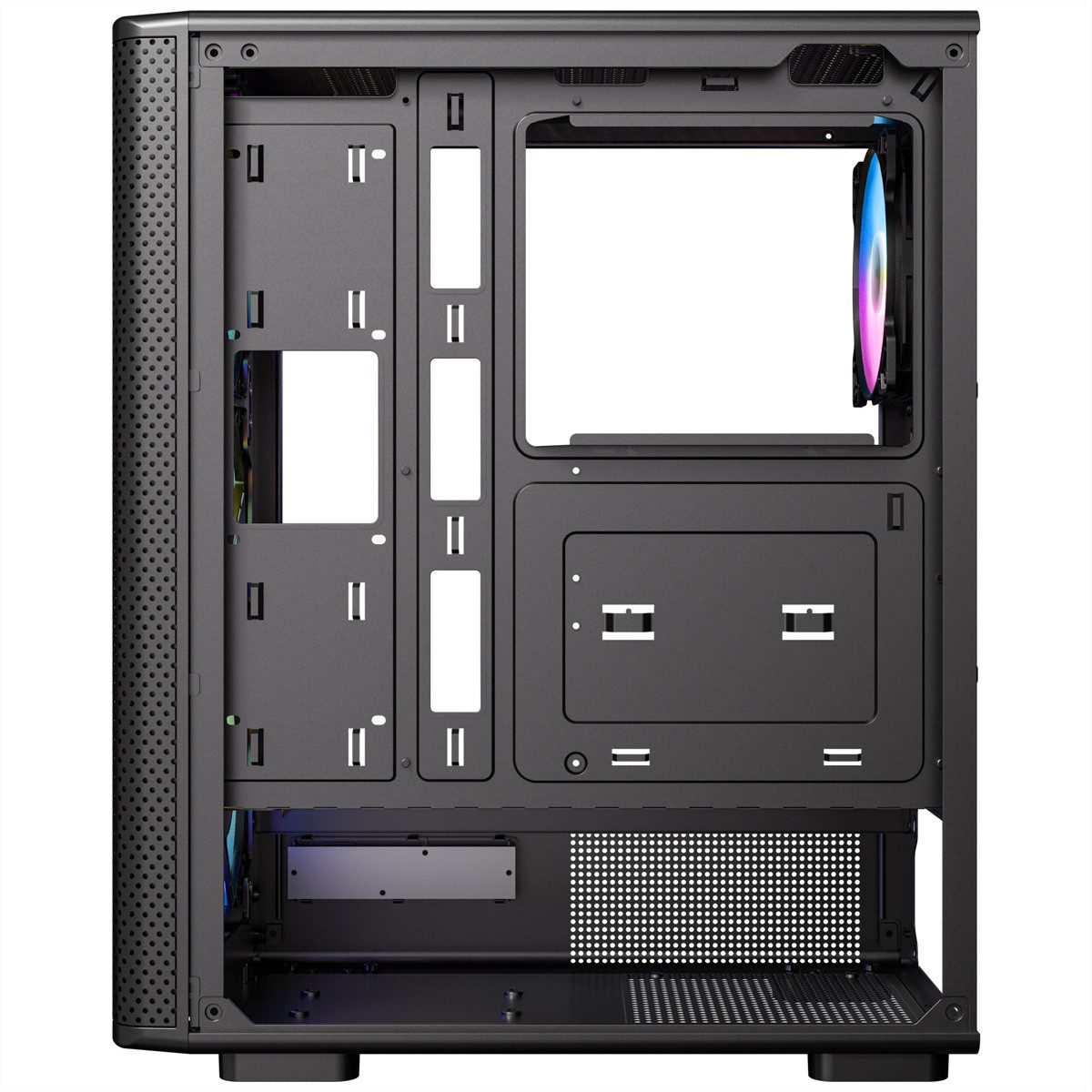 Antec PC-Gehäuse VX-310 ARGB ATX, Micro-ATX, ITX Mid Tower Gaming PC Gehäuse
