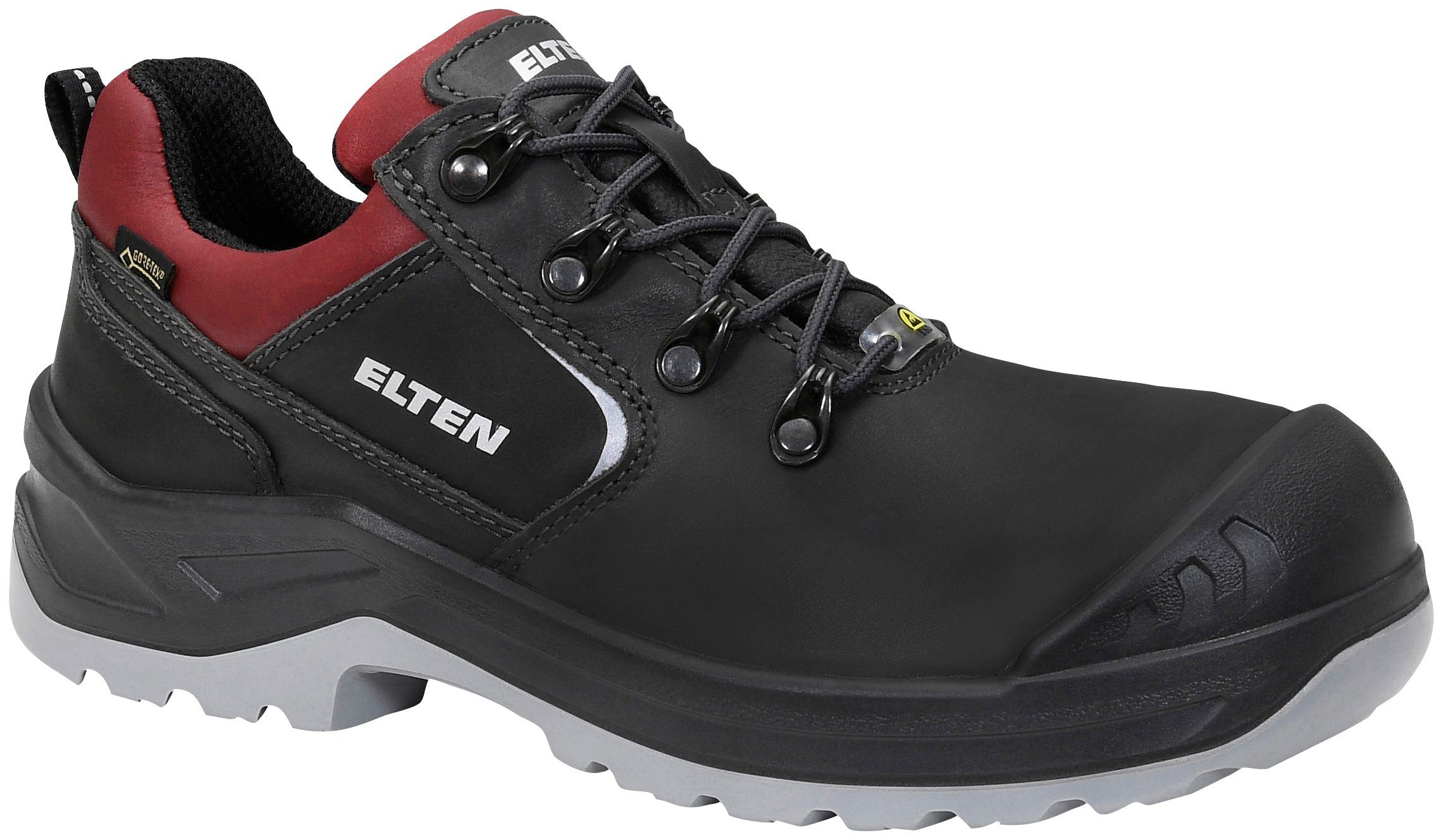 S3 Elten Low CI black-red LENA ESD GTX Sicherheitsschuh