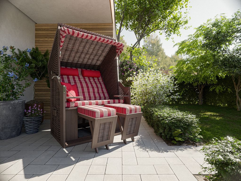 deVries Strandkorb Strandkorb Trendy Pure Standard grau Design 435