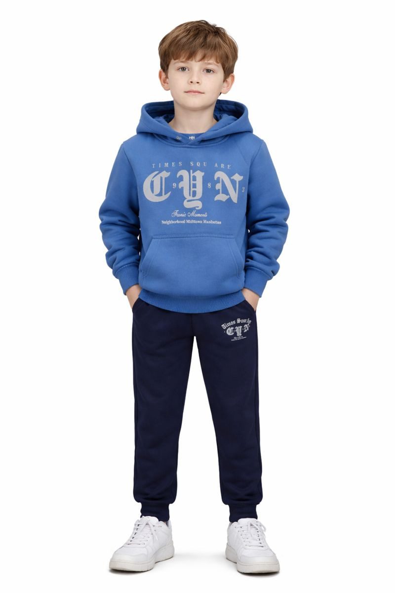 Fashion Boy Jogginganzug warmer Jogginganzug Sport Kinder Freizeitanzug JF561e (Set, Hoodie & Jogginghose)