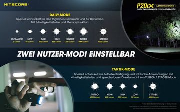 Nitecore LED Taschenlampe Unisex P20iX taktische Hochleistungstaschenlampe, schwarz (1-St)