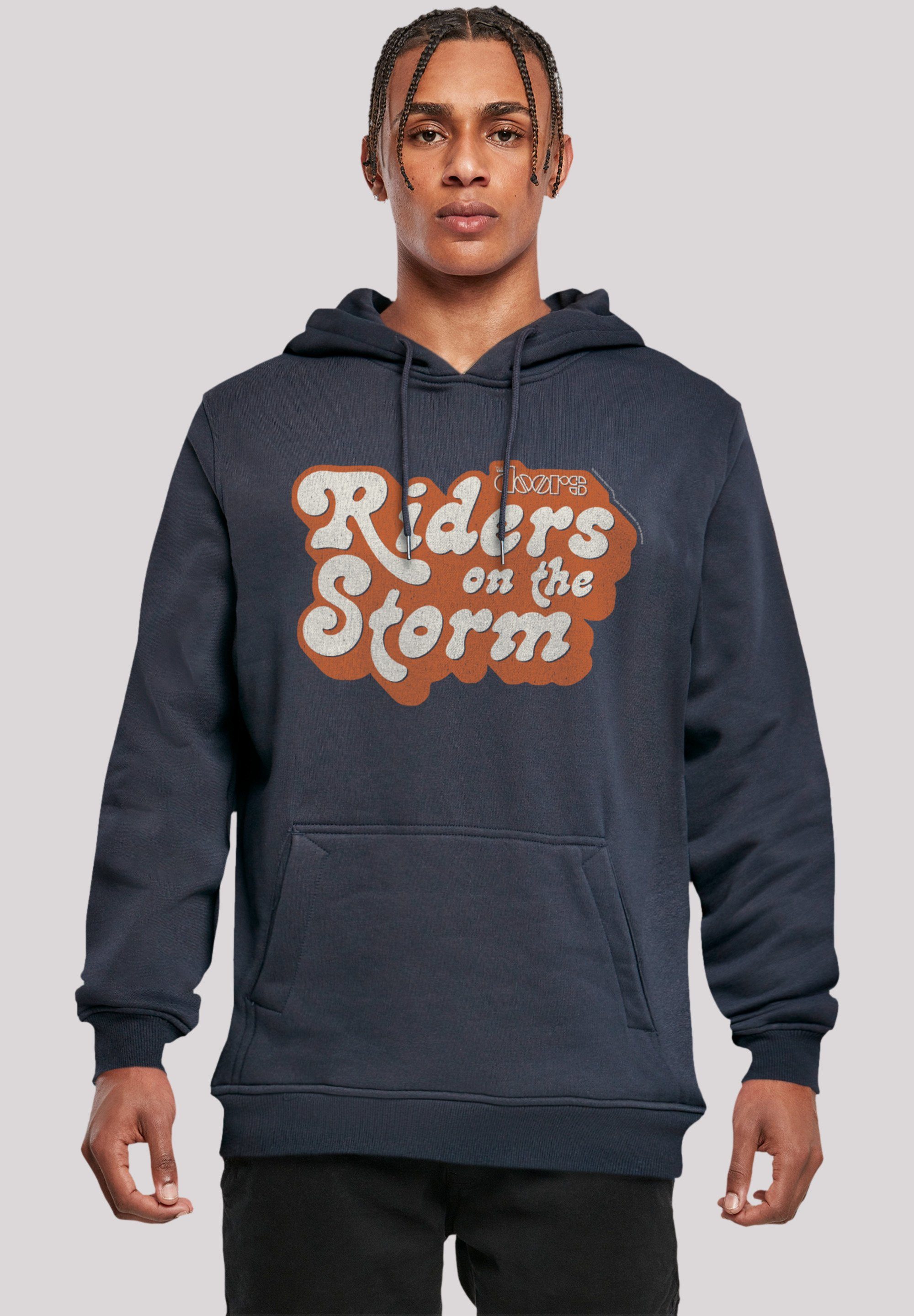 F4NT4STIC Hoodie The Doors Music Band Riders on the Storm Logo Premium Qualität, Band, Logo navy