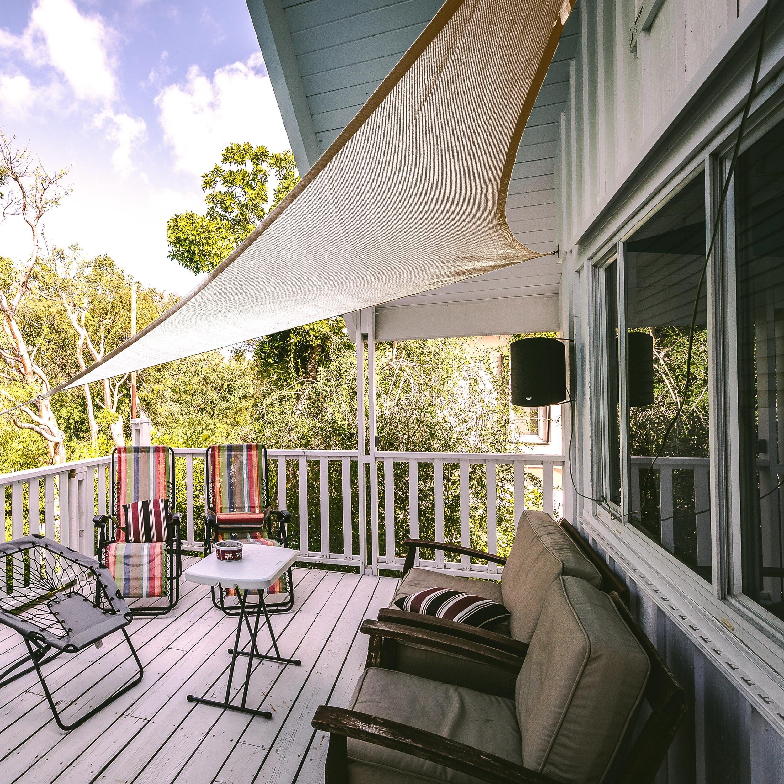 Garten, stabiler vielseitig, Hometex und Schattenspender Premium Terrasse robust, Windschutz Sonnenschutz robuster für Cream stabil und - Textiles Balkon Sonnensegel &