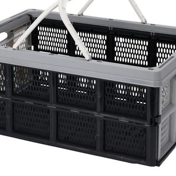 Mojawo Uhrenbox Klappbox stapelbar 32 L Transportbox 49X35X24CM Einkaufskiste klappbar