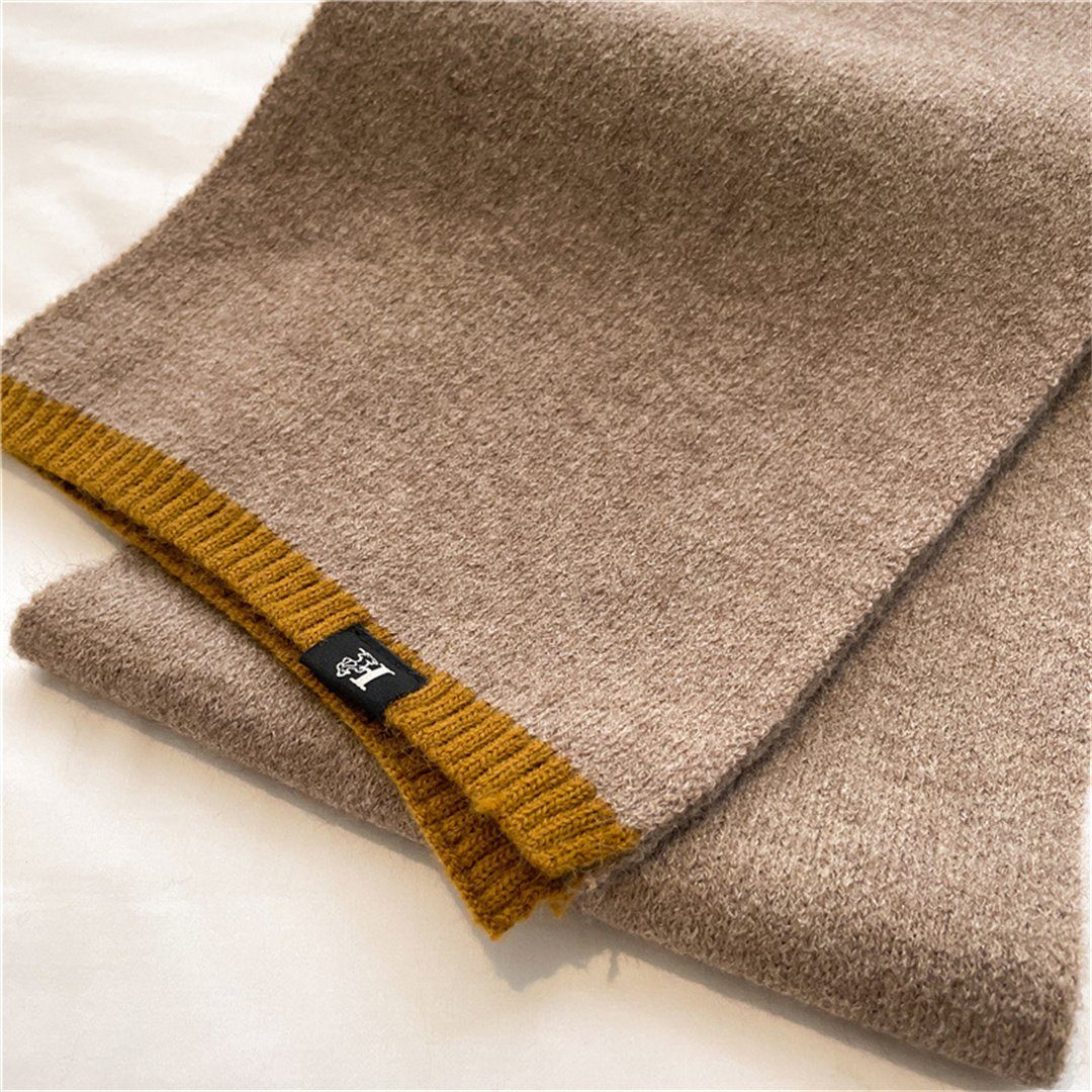 Schal, Außenschal warmer im Halstuch L.Ru Winter, Damen (1-St), UG für Strickschal Einfarbiger Vielseitiger einfacher