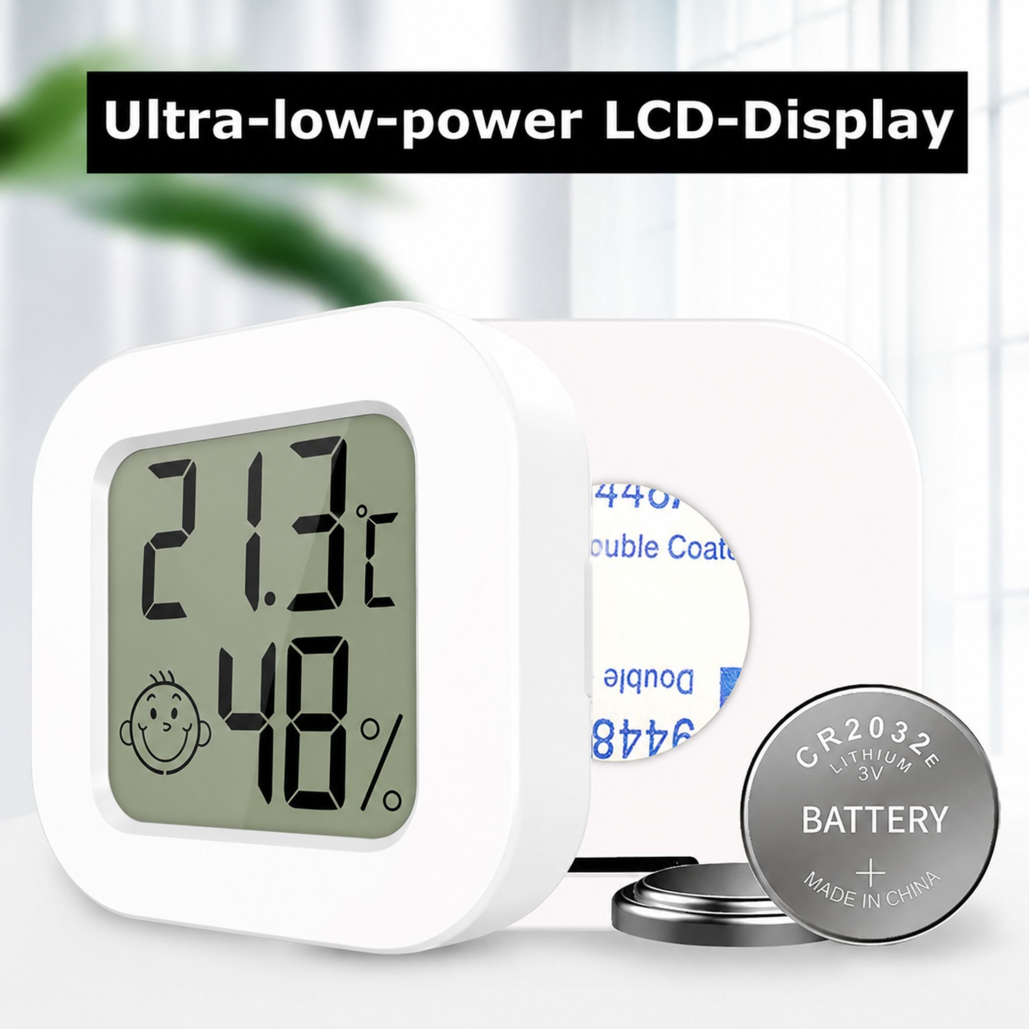 Bolwins Raumthermometer I18 3in1 Multifunktion Digital Thermometer Hygrometer LCD Klimaanlage, Einzelset 1-tlg., 1× 3in1 digitales Thermometer Hygrometer, 3-in-1 Digital Thermometer & Hygrometer Kompakt und leicht