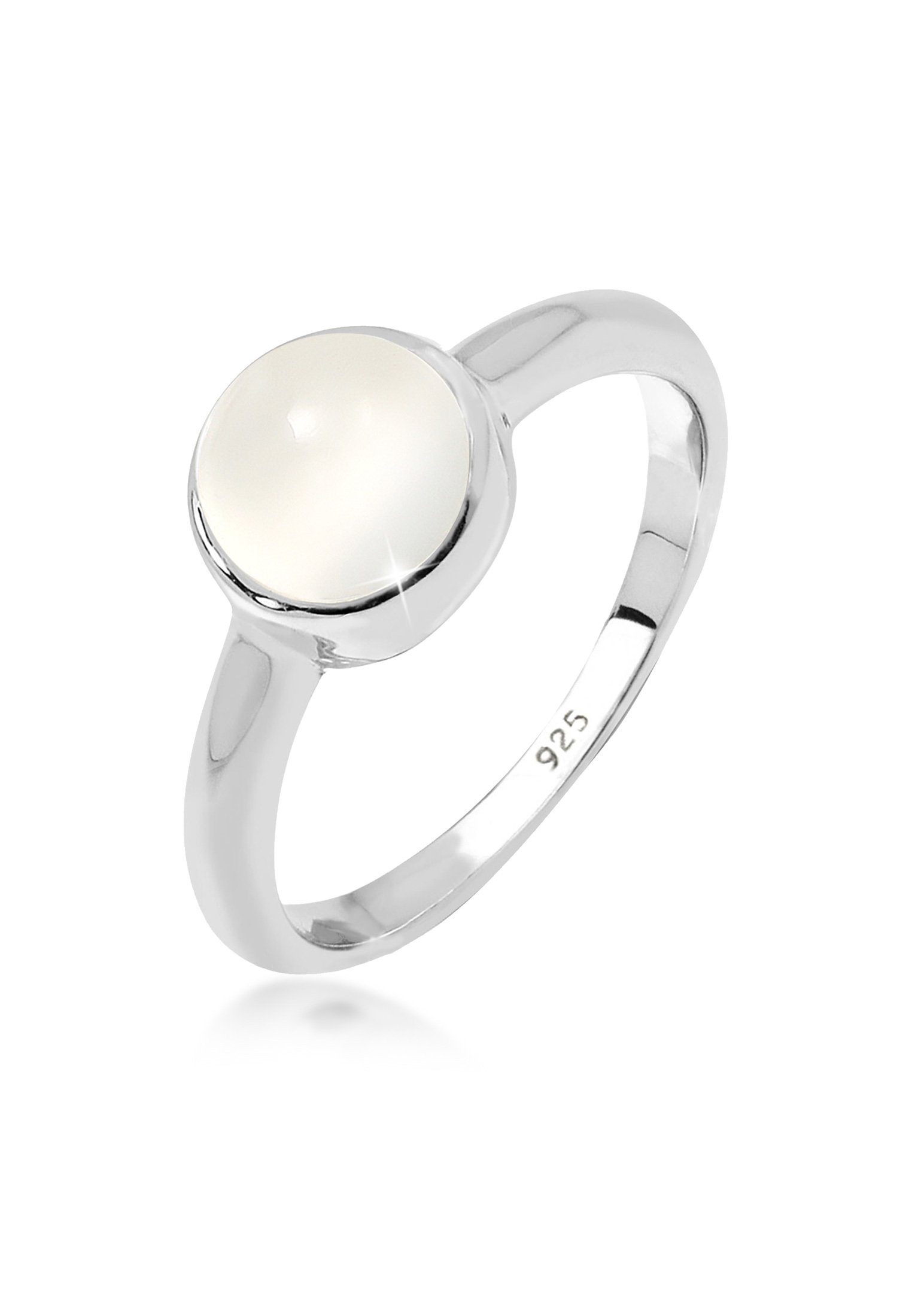 Elli Fingerring Solitär Edelstein Mondstein Pastell günstig online kaufen