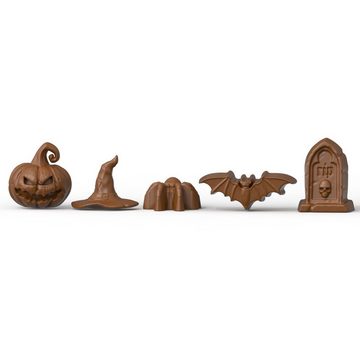 Metamorph Eiswürfelform Halloween Silikonformen Set Mini Totenköpfe, Kürbi, Mit diesem 3er Halloween Mini Silikonformen Set kannst du ganz einfach