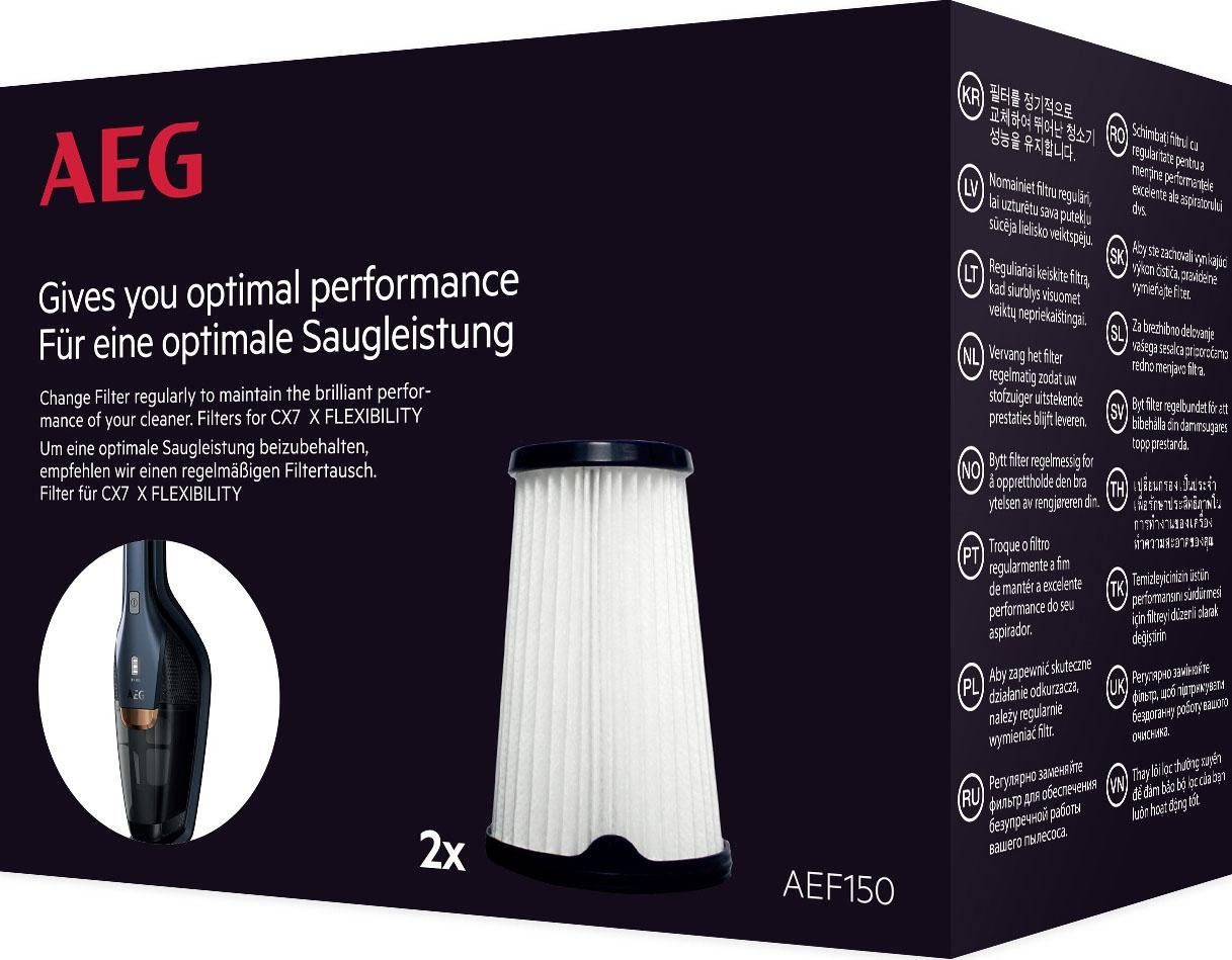 AEG Filter-Set AEF150, Zubehör für AEG CX7-2-30, CX7-2-35, CX7-2-45, mit 2 Innenfilter