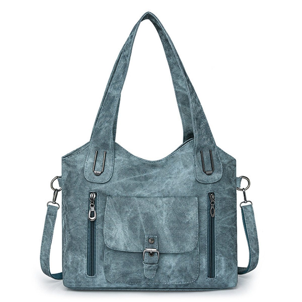 Umhängetasche Handtasche Henkeltasche Freizeittasche chultertasche Blau