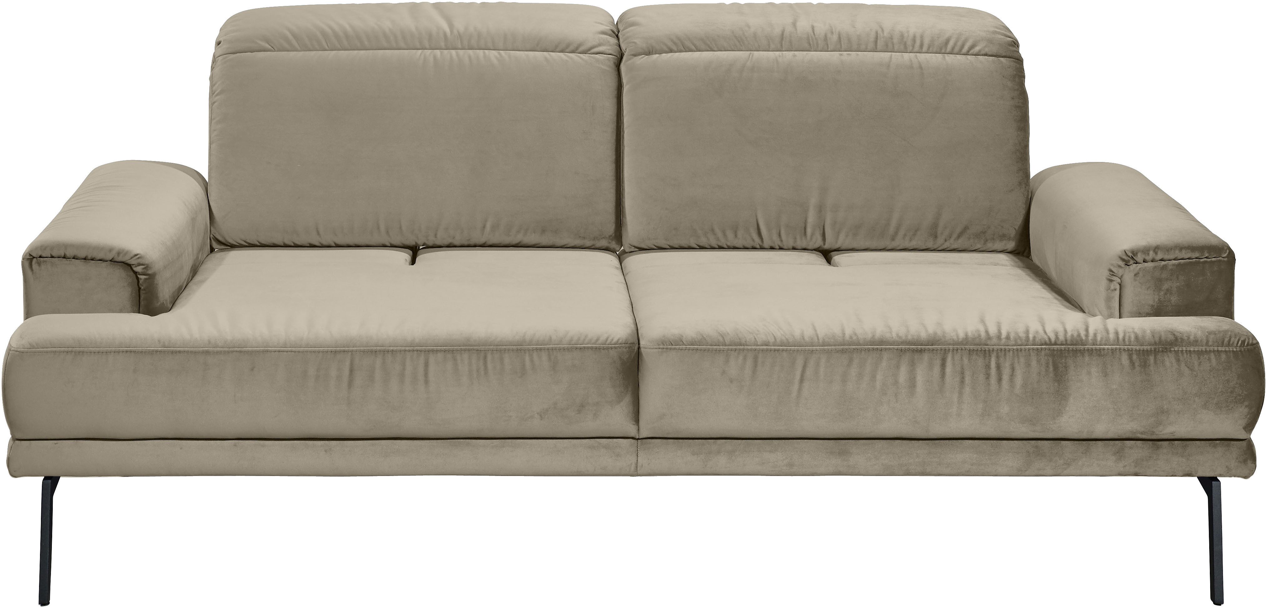 Musterring 2-Sitzer MR 4580, inkl. Kopf- und Sitztiefenverstellung, Fuß schwarz, B198 x T103 cm