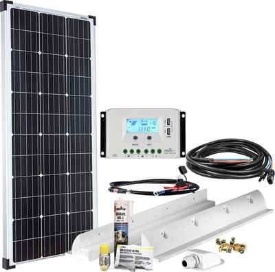 offgridtec Solaranlage mPremium L-100W/12V, 100 W, Monokristallin, (Set), Wohnmobil Solaranlage