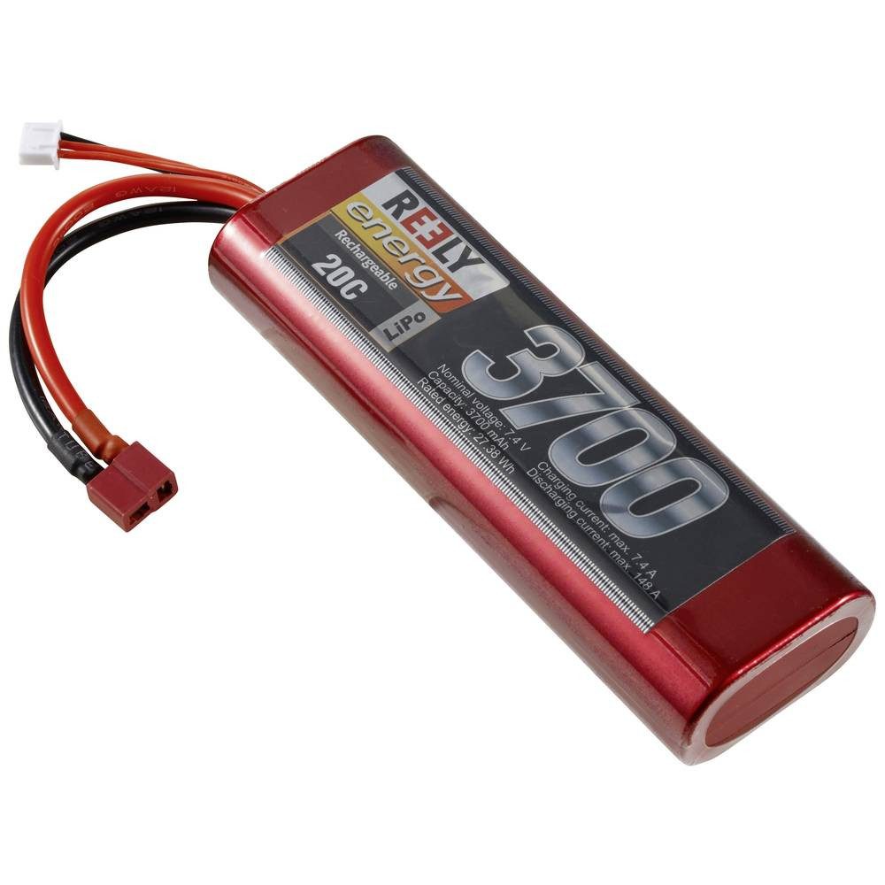 Reely Modellbau-Akkupack (LiPo) 7.4 V 3700 mAh Zellen-Zahl: 2 20 C Akku