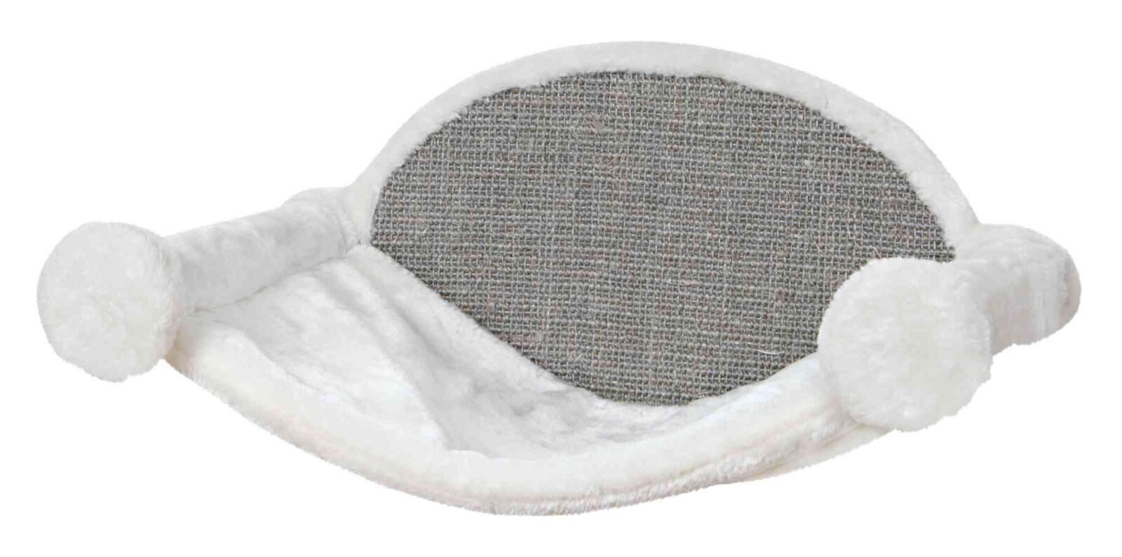 TRIXIE Katzen-Hängematte Hängematte zur Wandmontage - weiß/grau - 54 × 28 × 33 cm