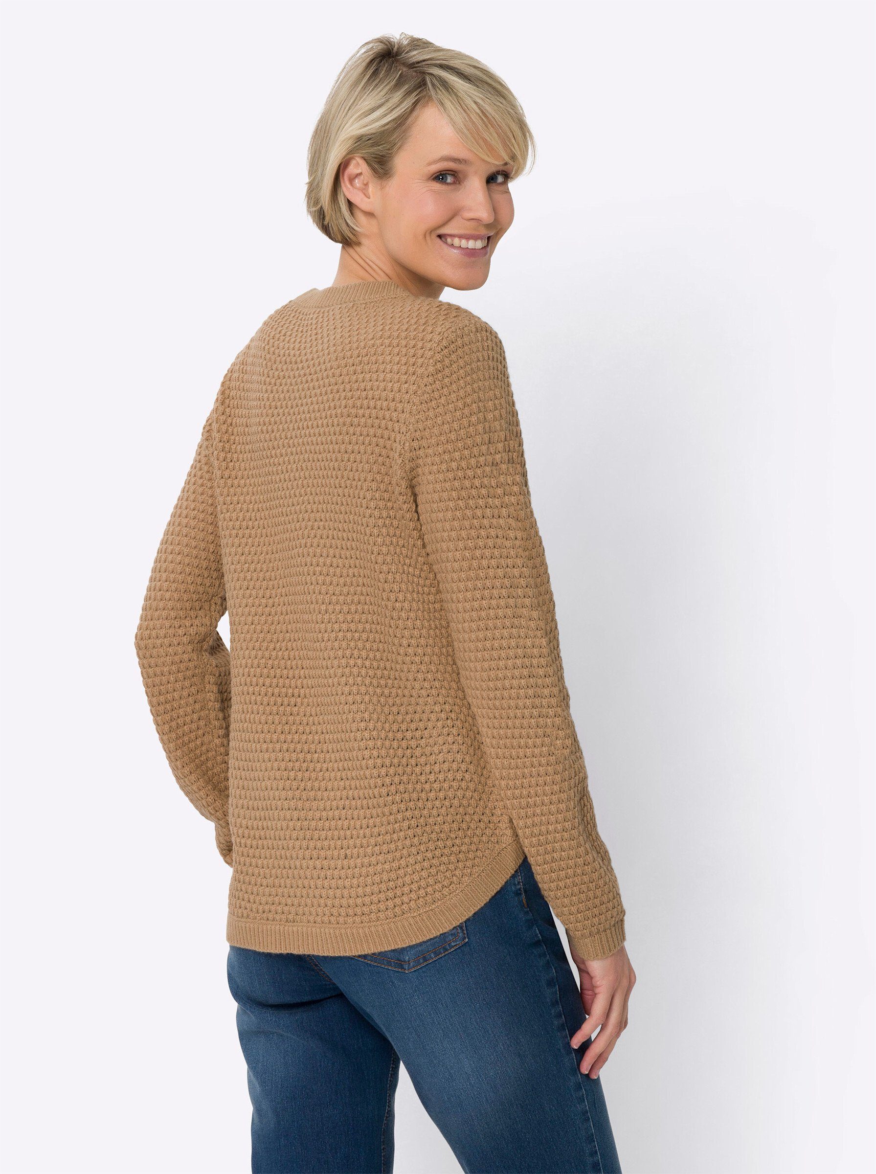 Sieh an! Strickpullover Langarm-Pullover günstig online kaufen