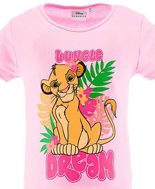 Disney The Lion King Schlafanzug Simba - Jungle Dream (2 tlg) Pyjama Set kurz - Mädchen Shorty Gr. 98 - 116 cm