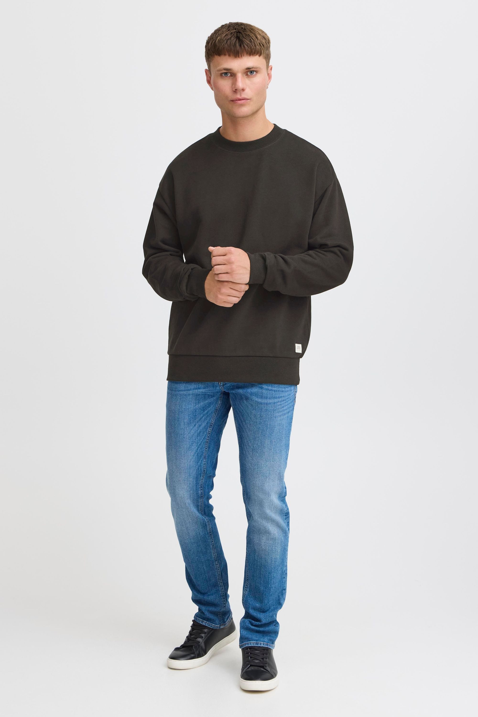 Blend Rundhalspullover BHCopper Klassischer Sweatpullover mit Rundhalsausschnitt