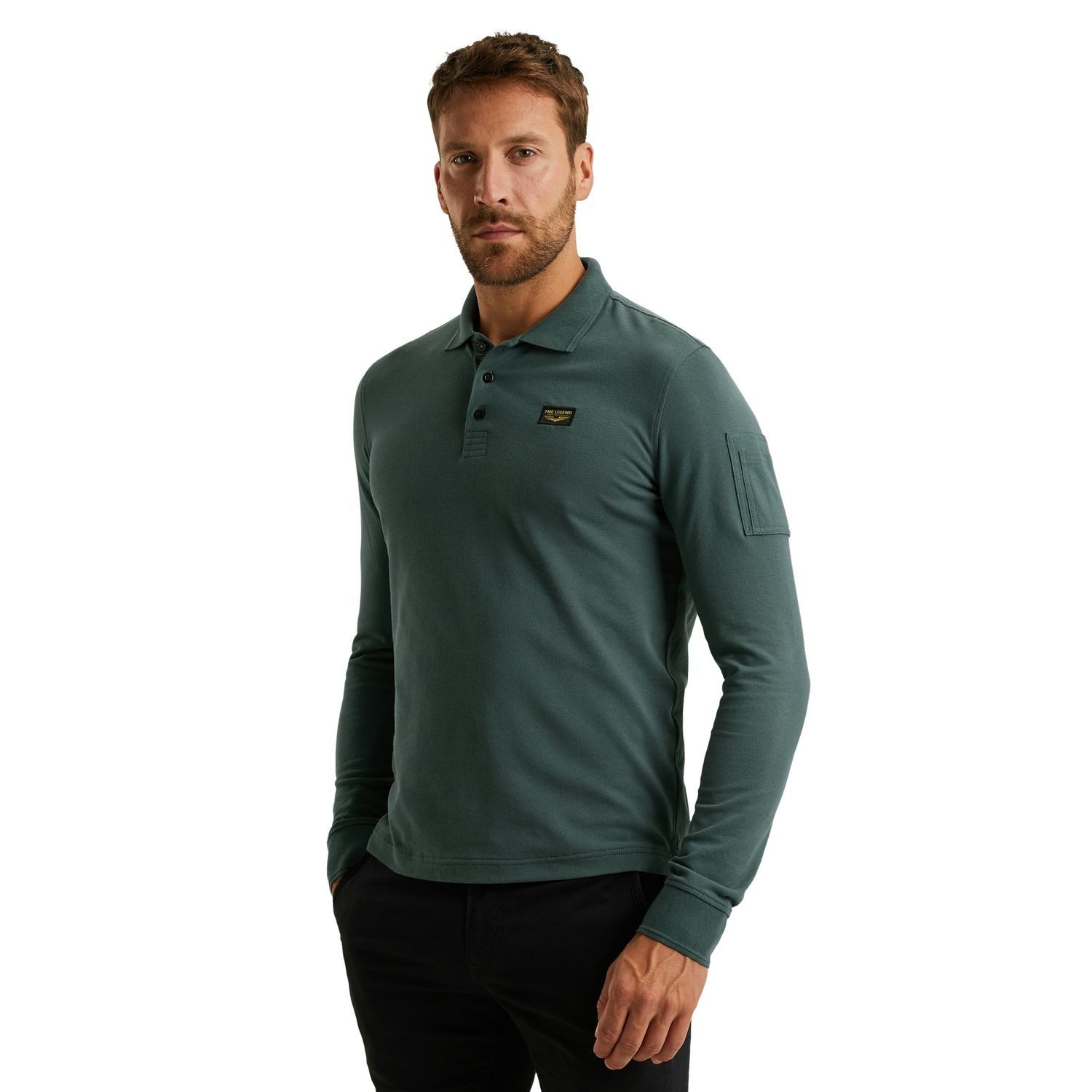 PME LEGEND Poloshirt LONG SLEEVE POLO AMERICAN CLASSIC (1-tlg) mit Stretch günstig online kaufen