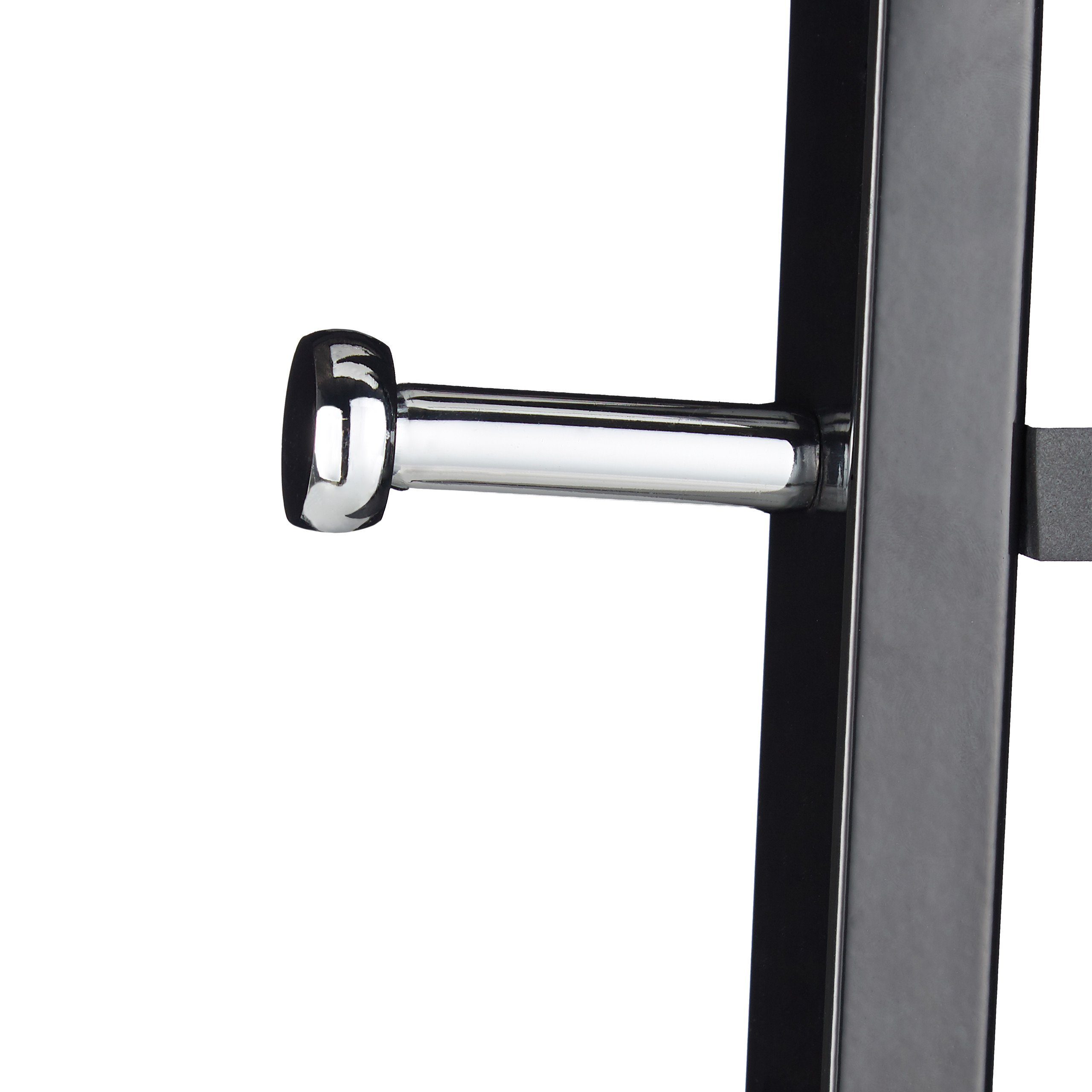 relaxdays Garderobenständer Metall, schwarz