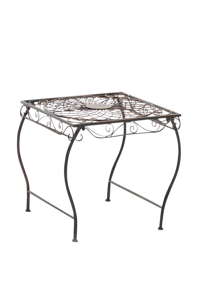 CLP Gartentisch Zarina, eckig, 50 x 45 cm, in nostalgischem Design bronze