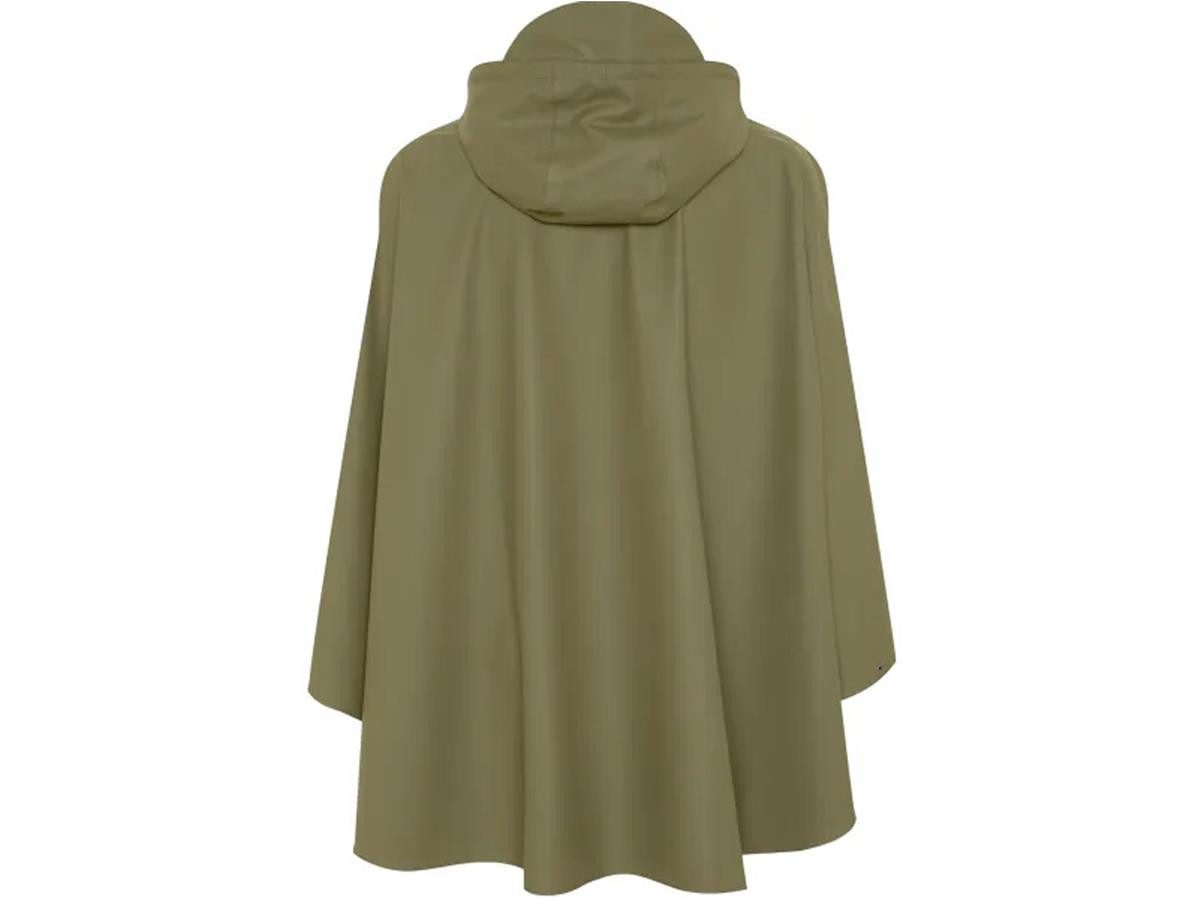 GARDENA Regenponcho Staubiges Olivgrün Regenbekleidung Regencape mit Kaputze Outdoor Camping