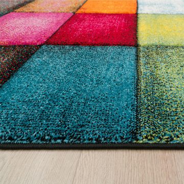 Teppich Wohnzimmer Abstraktes Geometrisches Design Teppich, Paco Home, Läufer, Höhe: 16 mm