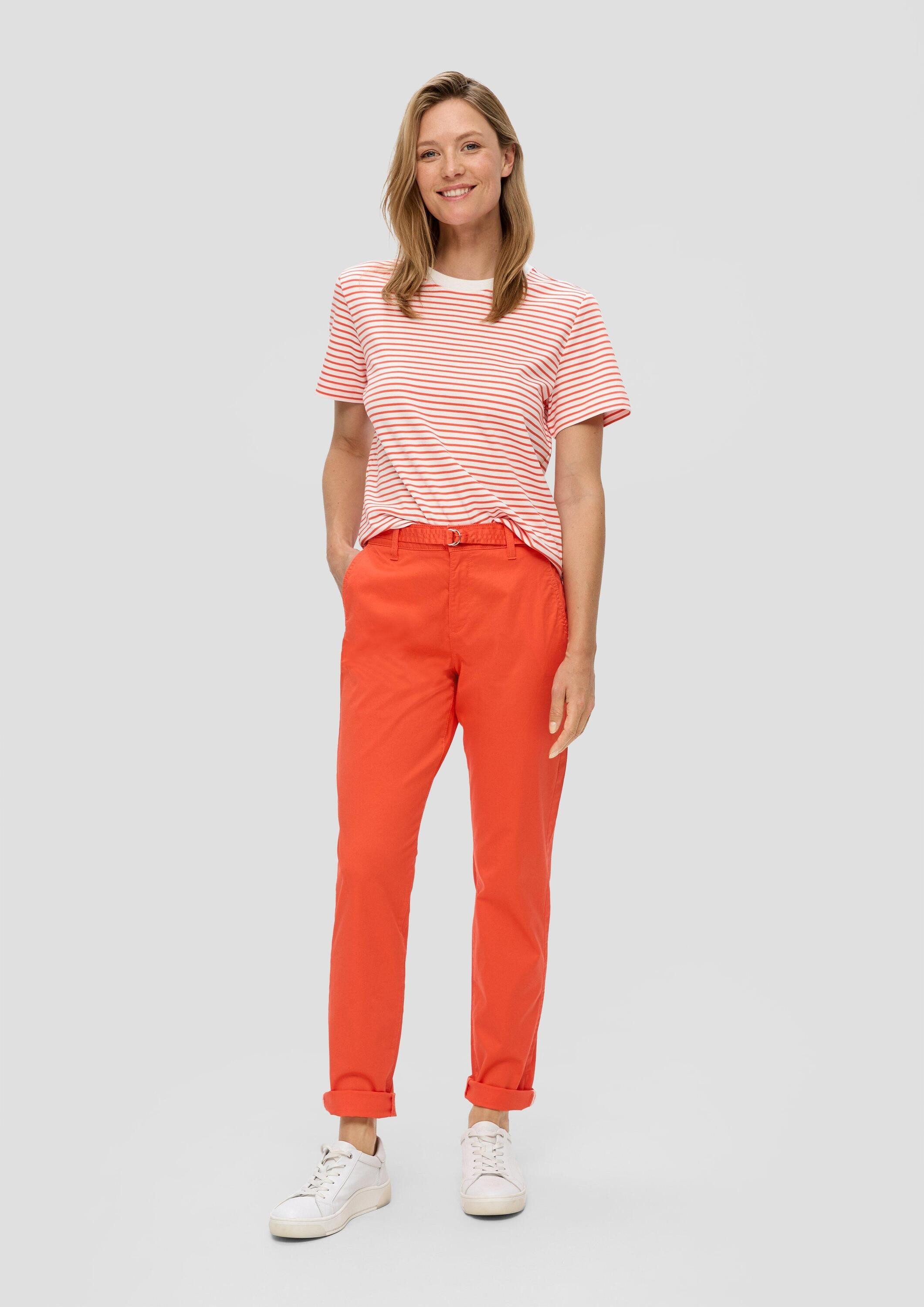 s.Oliver Chinos Hose CHINO Regular: Chinohose mit Gürtel günstig online kaufen