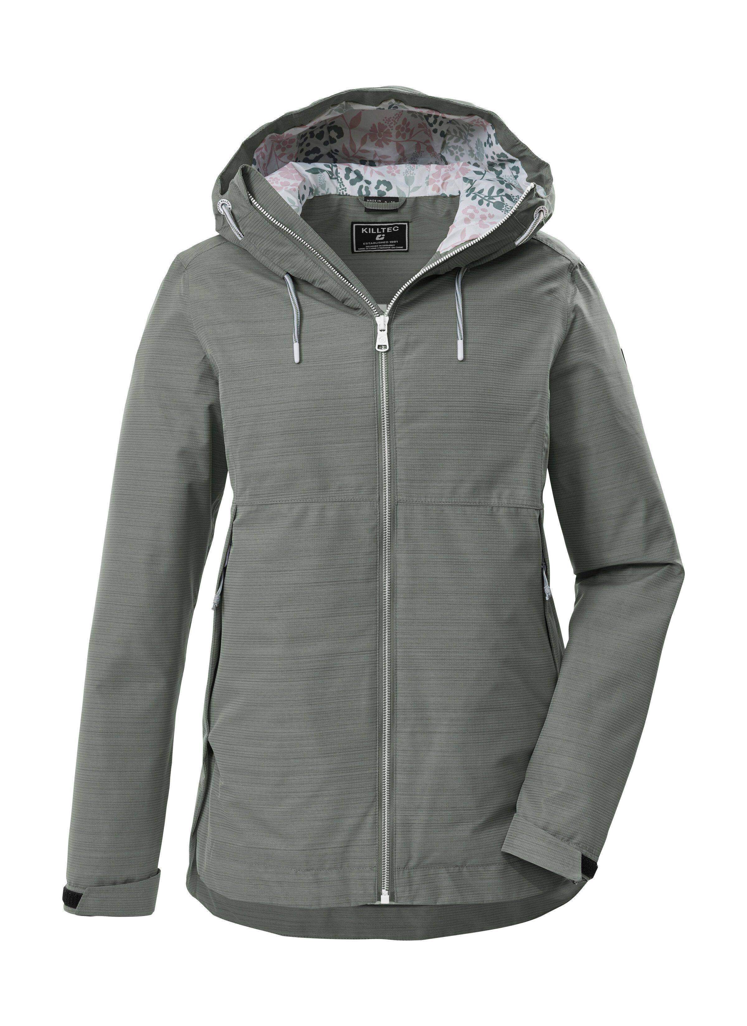 Killtec Funktionsjacke KOS 62 WMN JCKT Leichte, wasserdichte Damenjacke mit verstellbarer Kapuze