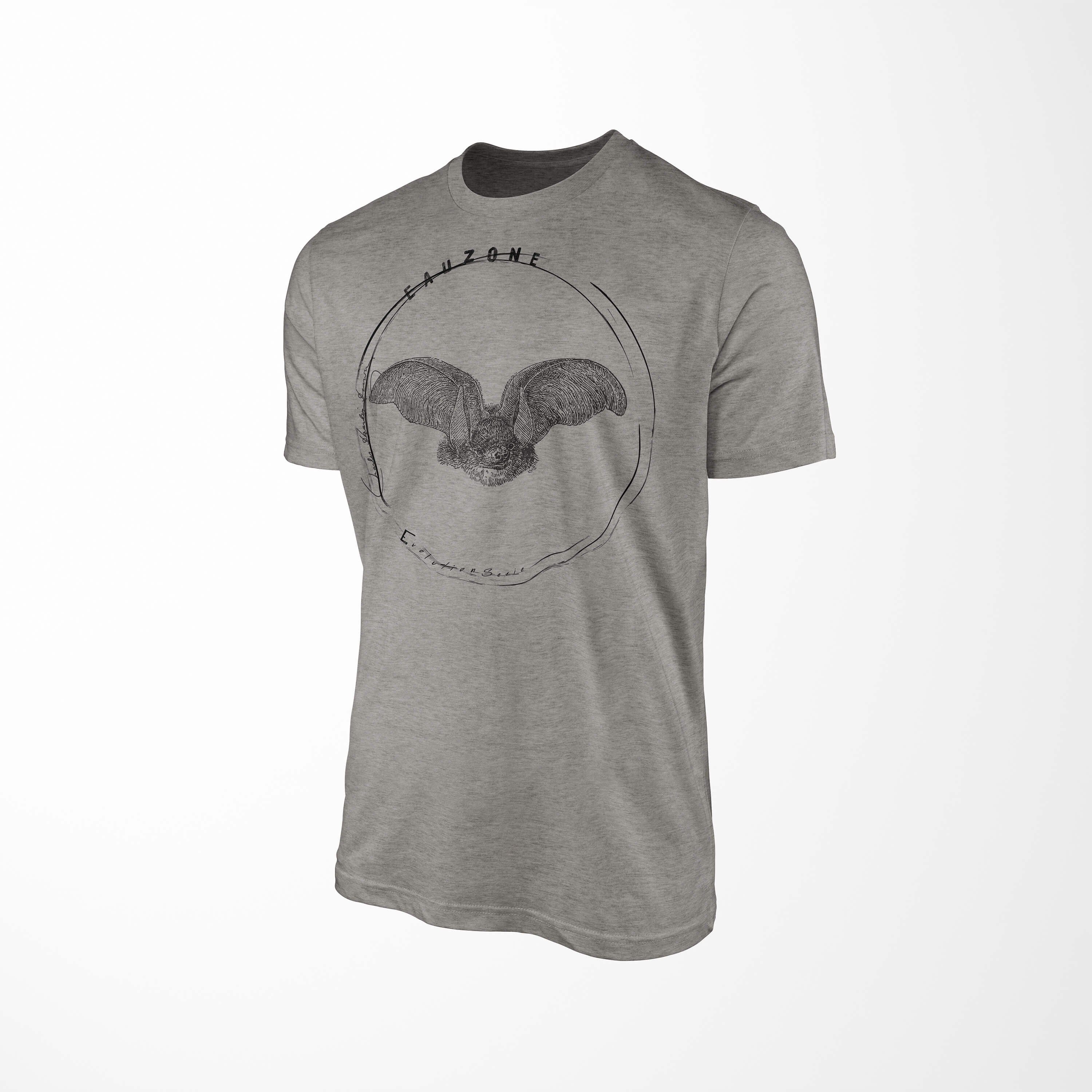 Sinus Art T-Shirt Herren Ash Evolution Langohrfledermaus T-Shirt