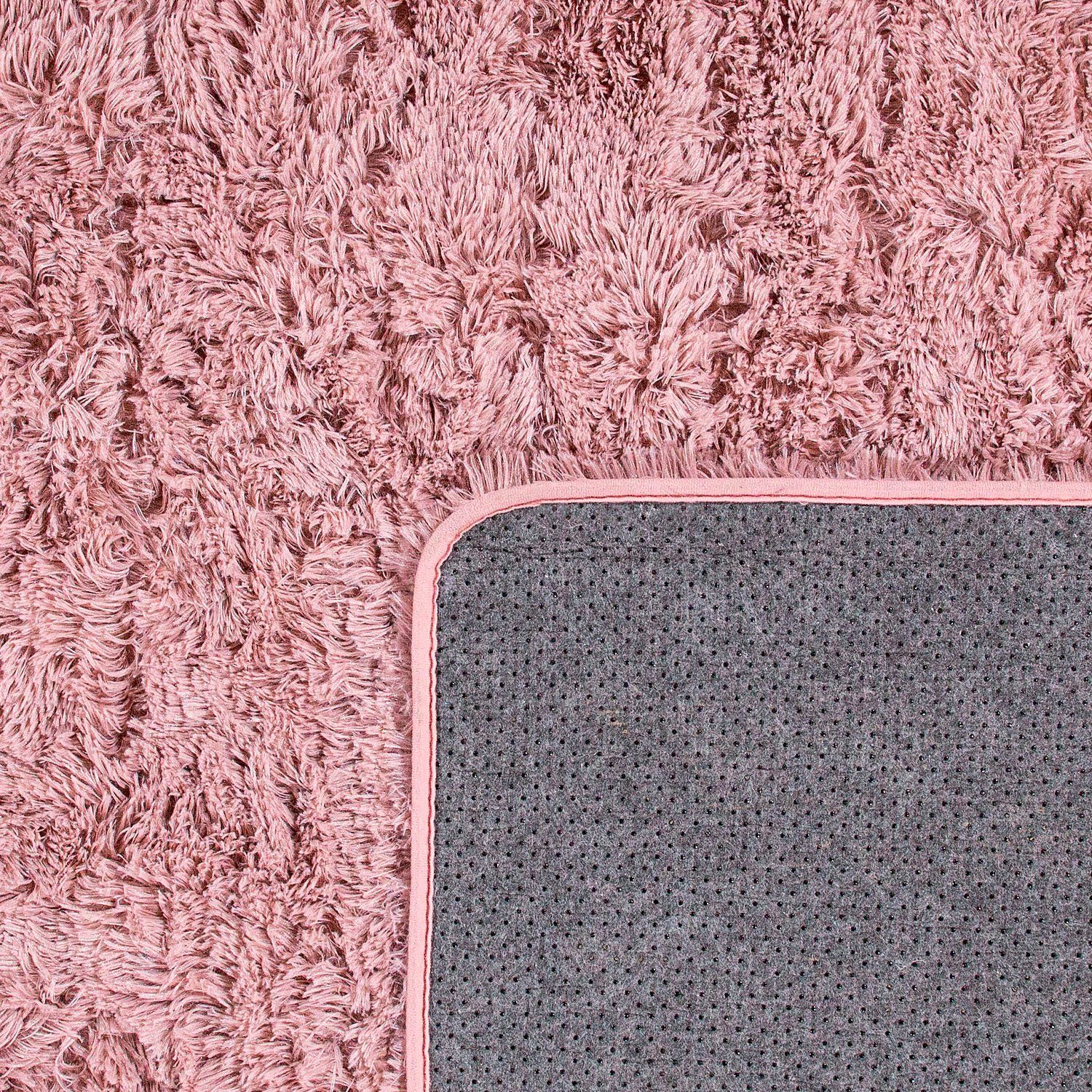 Paco Home Hochflor-Teppich Silky 591, rechteckig, Höhe: 37 mm, Uni-Farben, besonders weich und kuschelig
