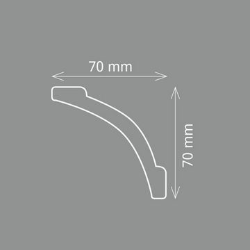 Homestar Zierleiste A 10, zum kleben, Polystyrol, überstreichbar