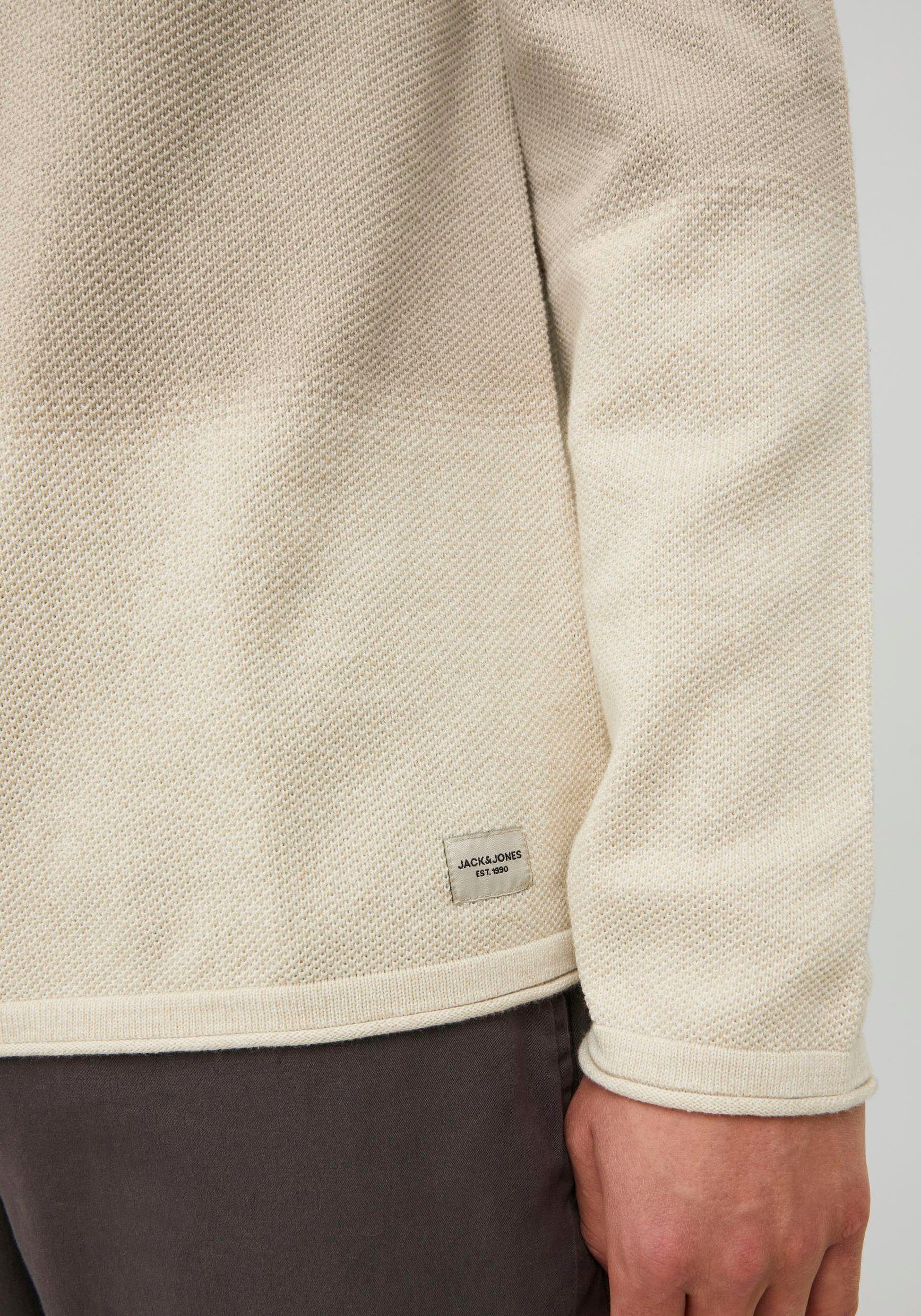 Jack & Jones Rundhalspullover JJEHILL Einfarbiger Pullover mit angenehmem T günstig online kaufen