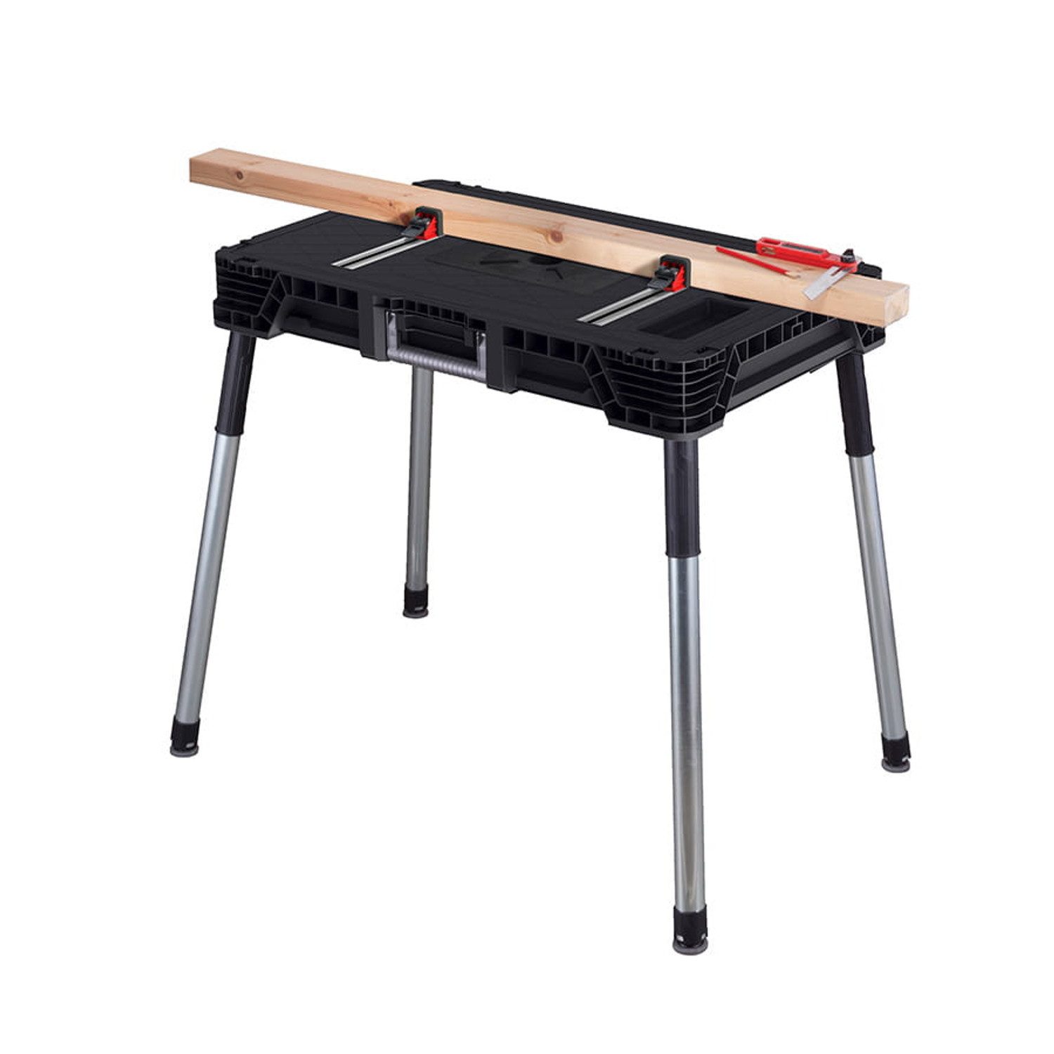 Keter Werkbank Jobmade 453 kg – tragbare Werkbank, Länge: 97,5 cm - Breite: 65 cm - Höhe: 81,7 cm