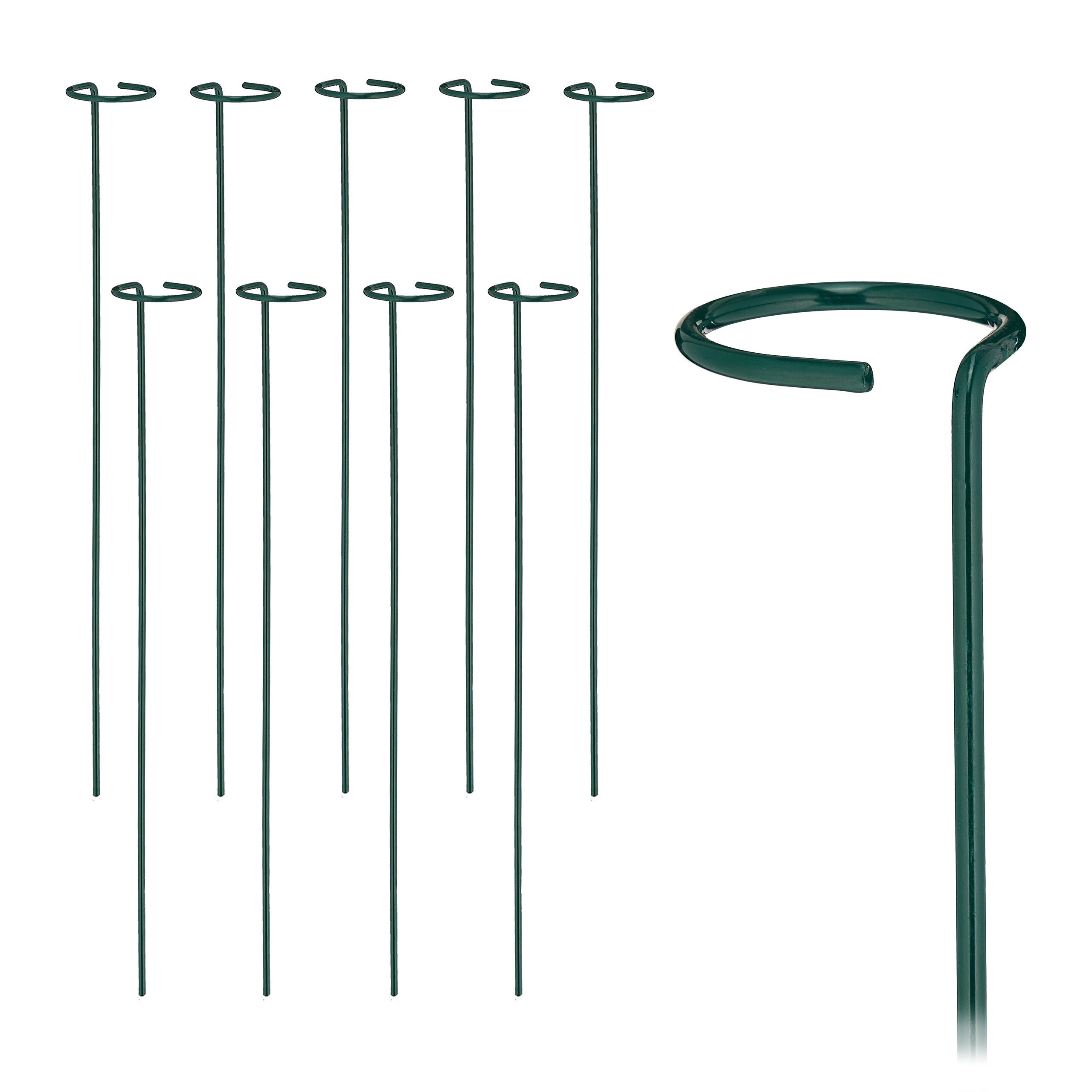 Rankhilfe Pflanzstäbe aus Metall 10er Set