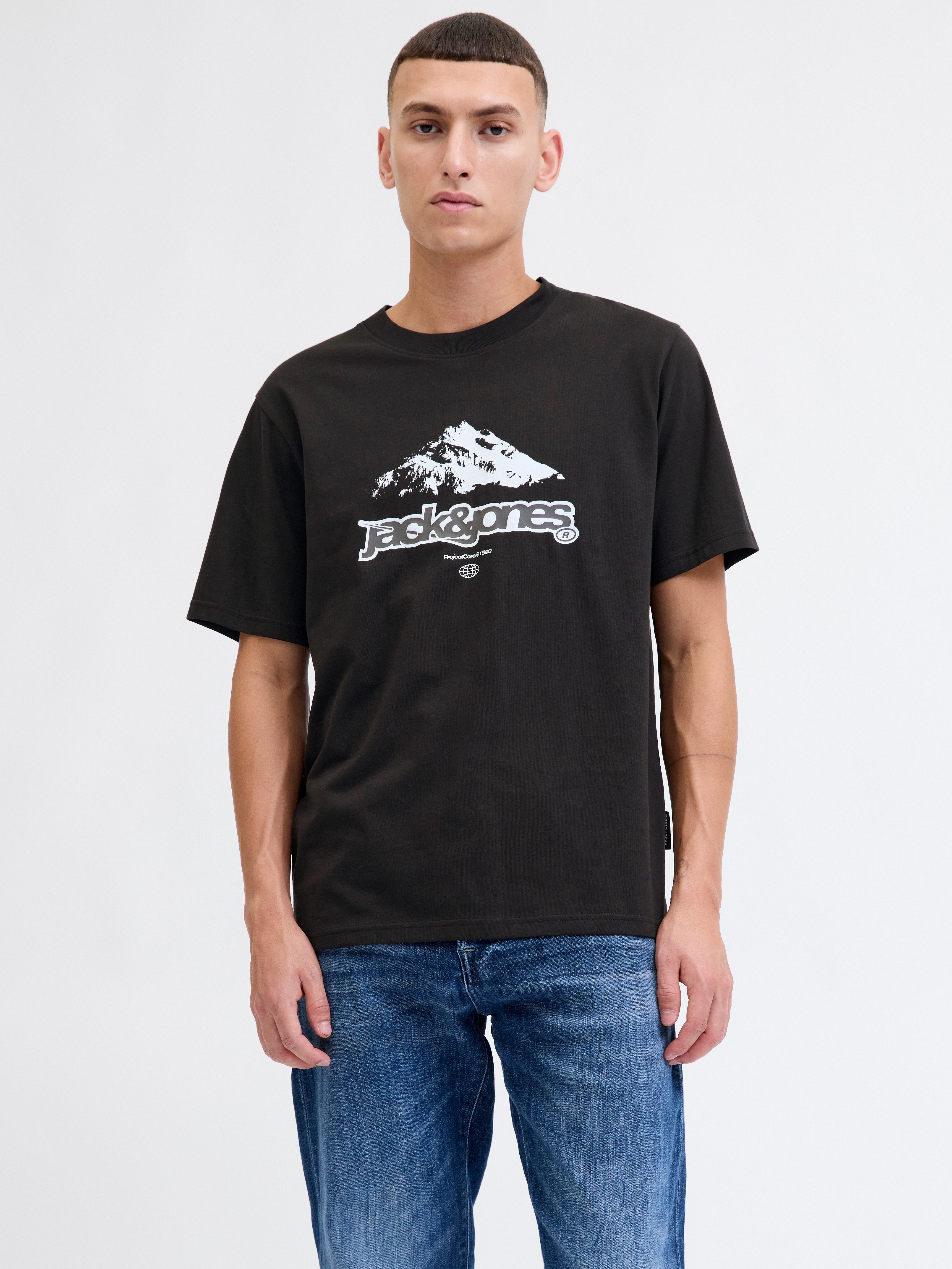 T-Shirt JCOFLARE BRAINDING TEE SS CREW NECK