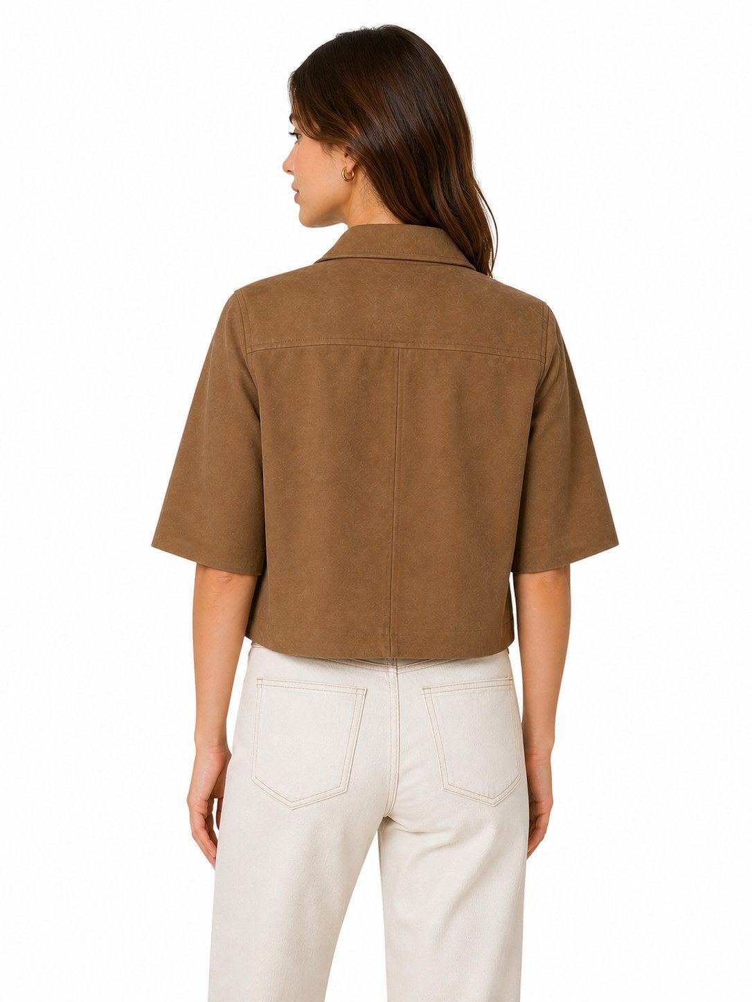Selected Hemdjacke SLFSURI SS SUEDE SHIRT