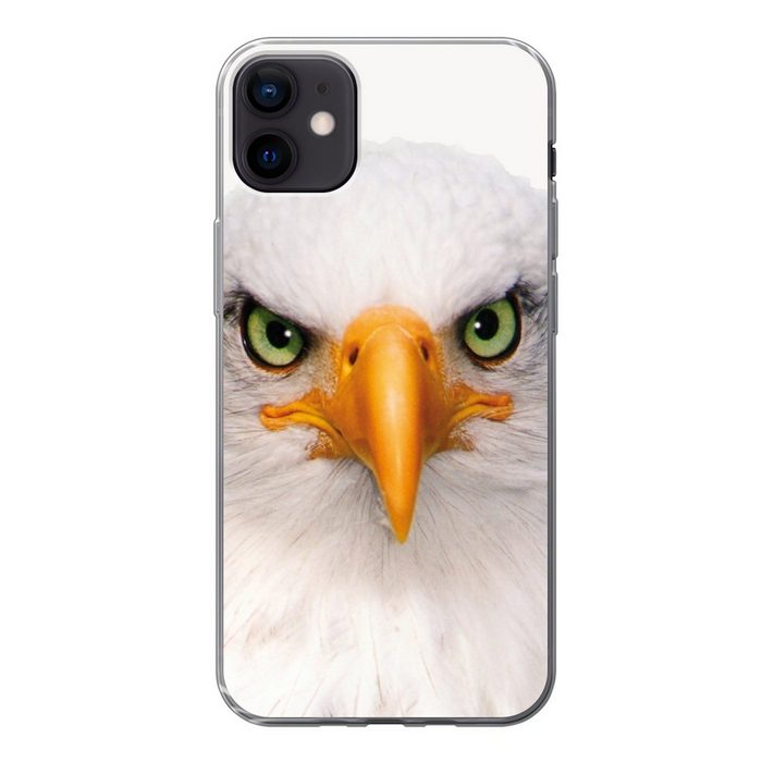 MuchoWow Handyhülle Jungen - Adler - Amerikanischer Weißkopfseeadler - Vogel - Porträt - Handyhülle Apple iPhone 12 Mini Smartphone-Bumper Print Handy