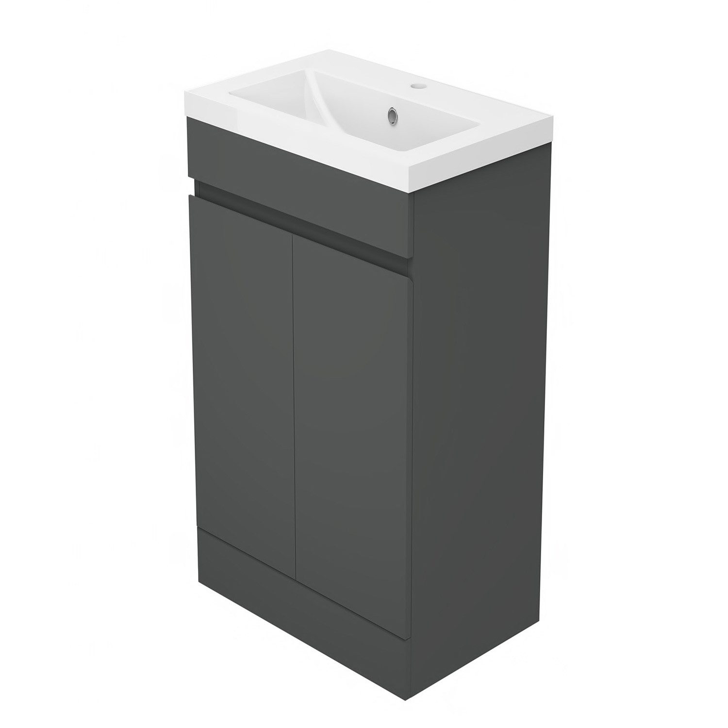 duschspa Waschtisch Badmöbel 50 cm Waschbecken mit Unterschrank, Standschrank