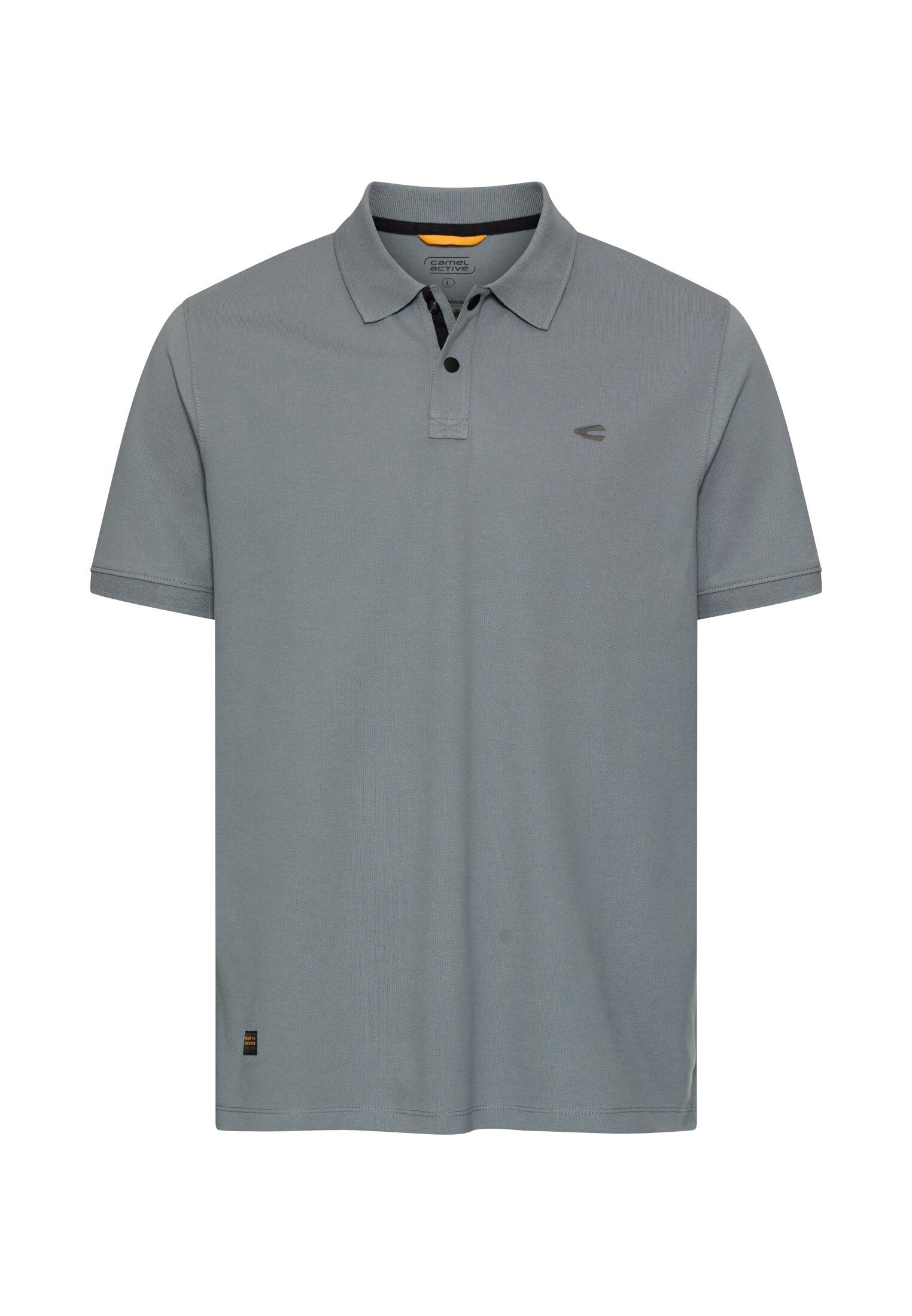camel active Poloshirt kurzarm, mit Logo-Stickerei