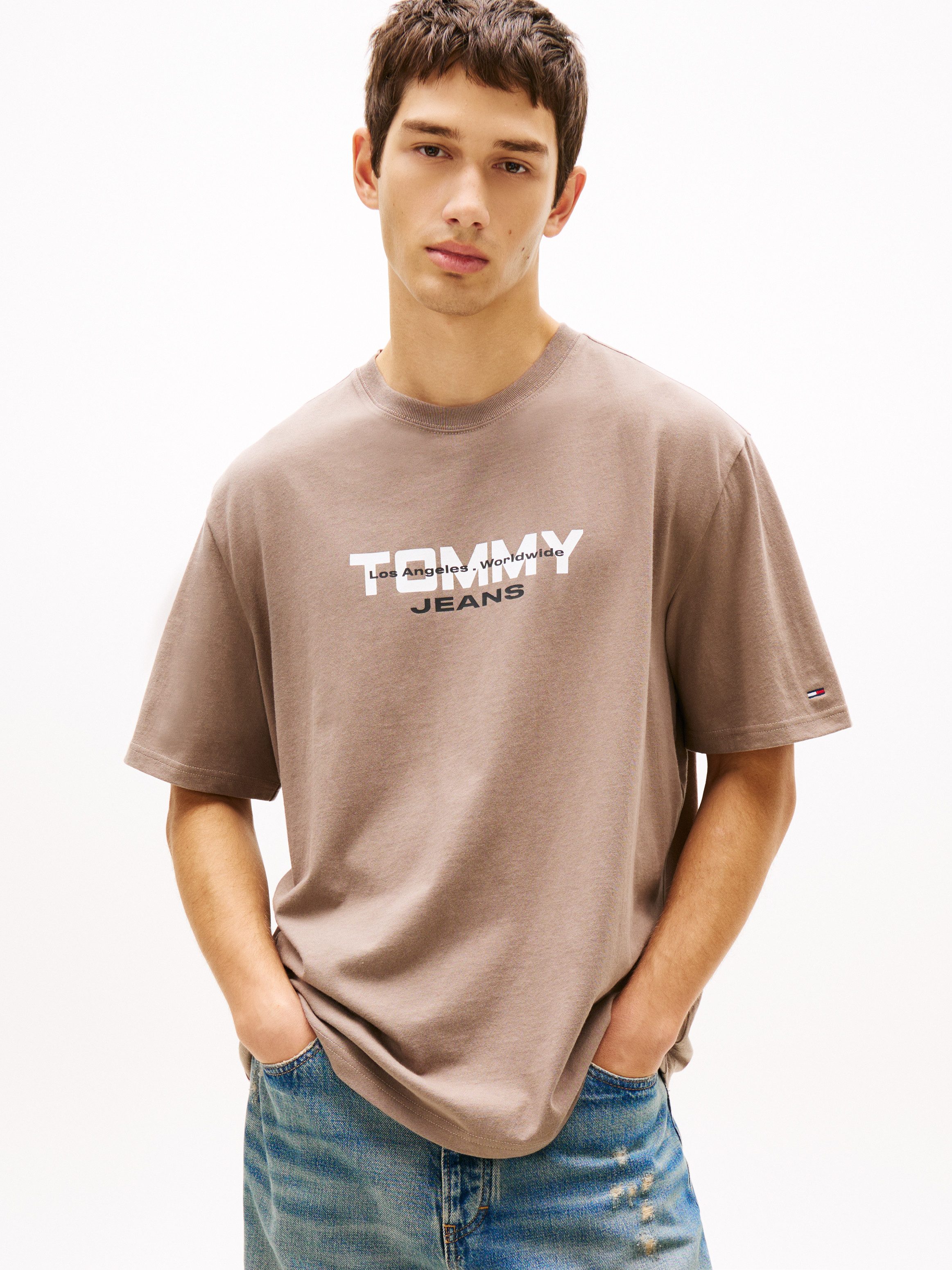 Tommy Jeans T-Shirt TJM 90S BLOCK Relaxed fit mit Rundhalsausschnitt günstig online kaufen