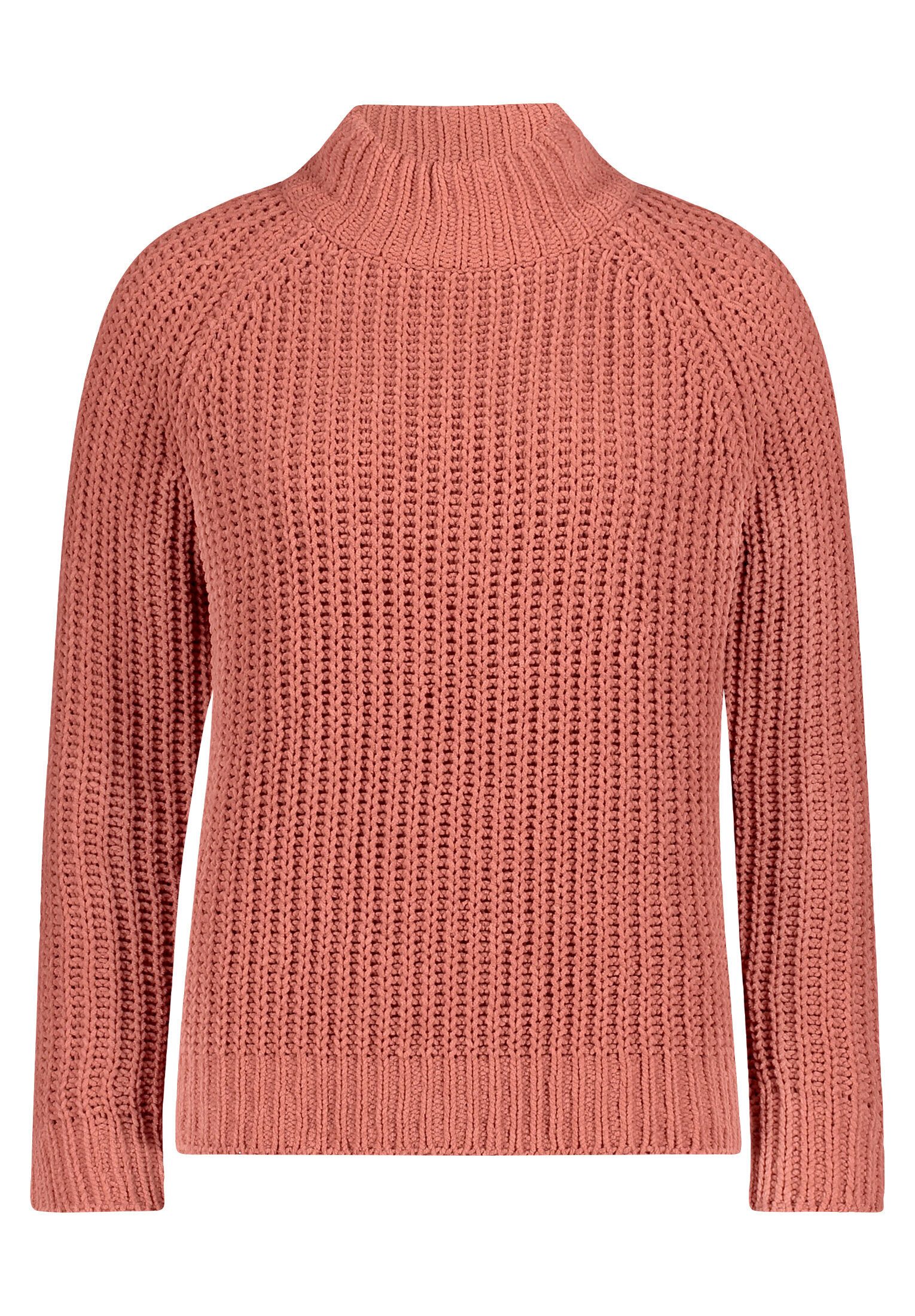 Cartoon Strickpullover Damen mit Stehkragen (1-tlg)