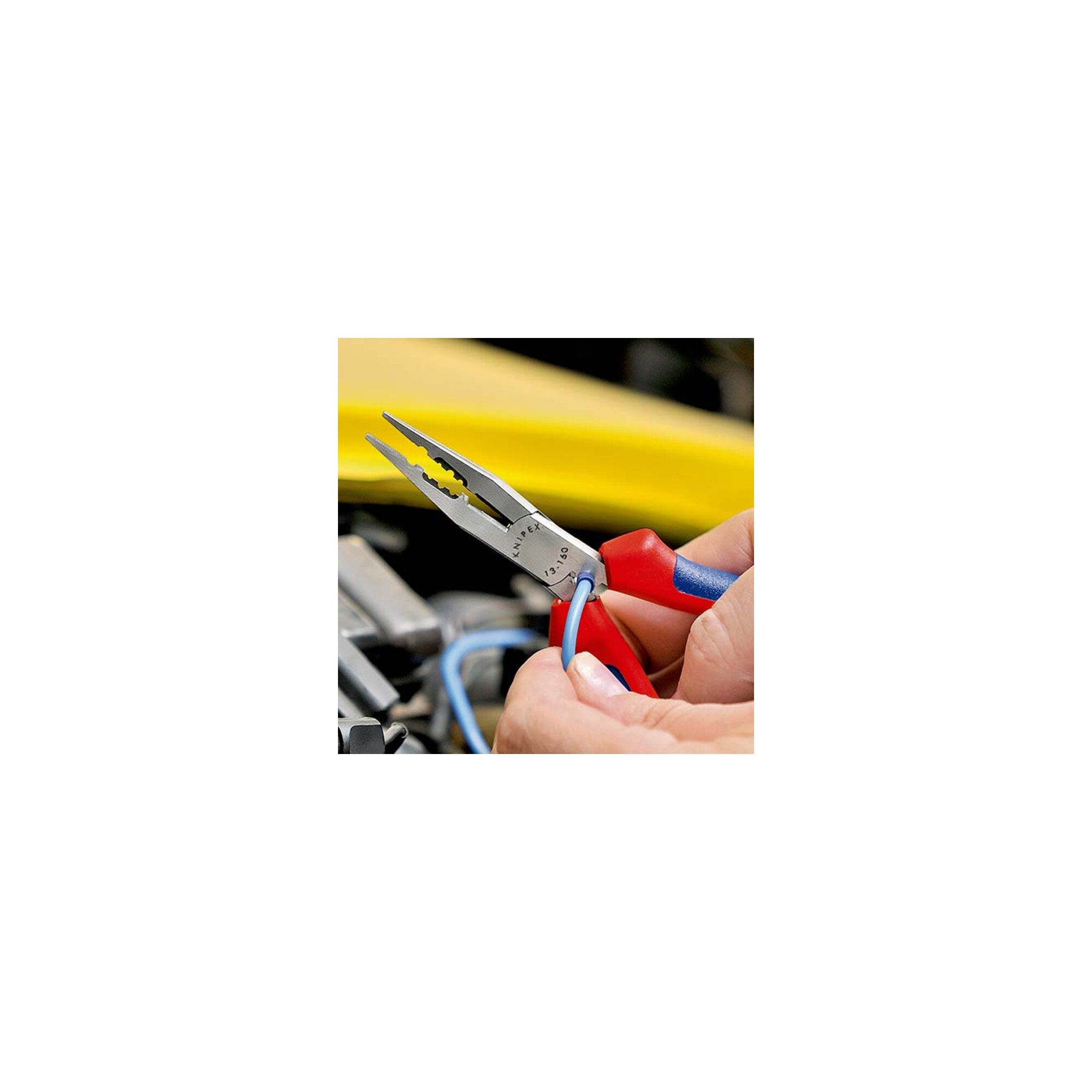 Knipex Abisolierzange KNIPEX 13 01 160 Verdrahtungszange mit Kunststoff überzogen schwarz at
